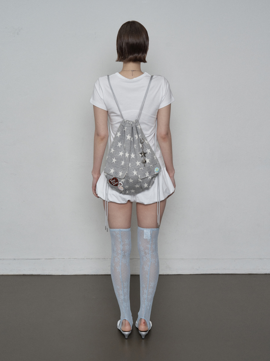 STAR POCKET GYM SACK / MELANGE GEY | ファッション通販サイト NUGU