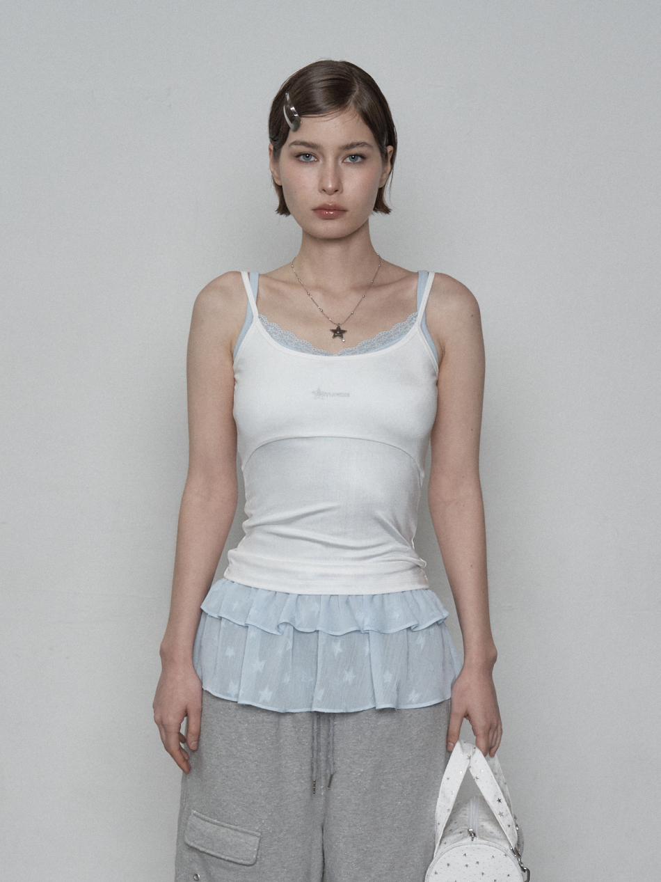 LOGO PEARL SLEEVELESS / OFF WHITE