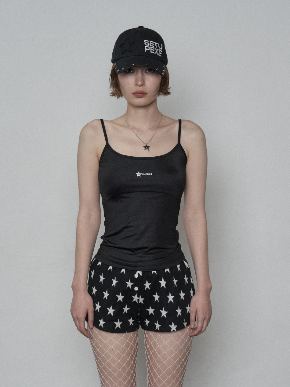 LOGO PEARL SLEEVELESS / NAVY | ファッション通販サイト NUGU