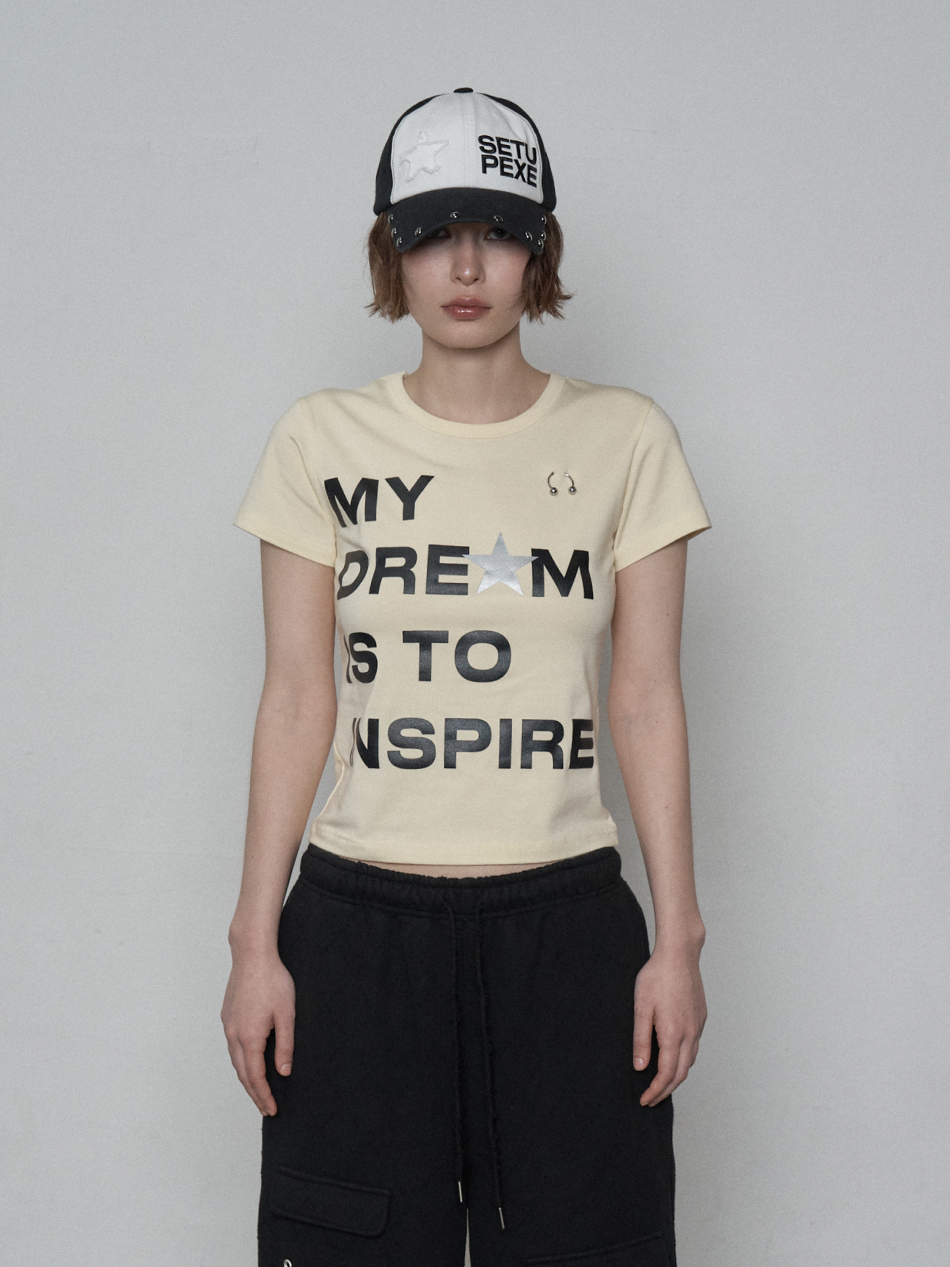 DRE★M PIERCING TOP / YELLOW