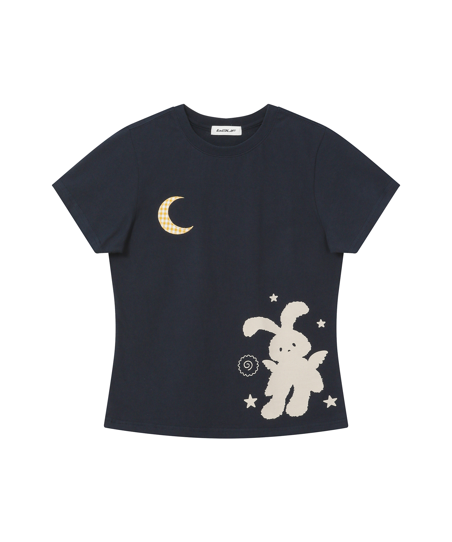 ★BAUF★ B logo Tシャツ BASIC BREX ワンポイントTシャツ（センターロゴ）｜宇都宮