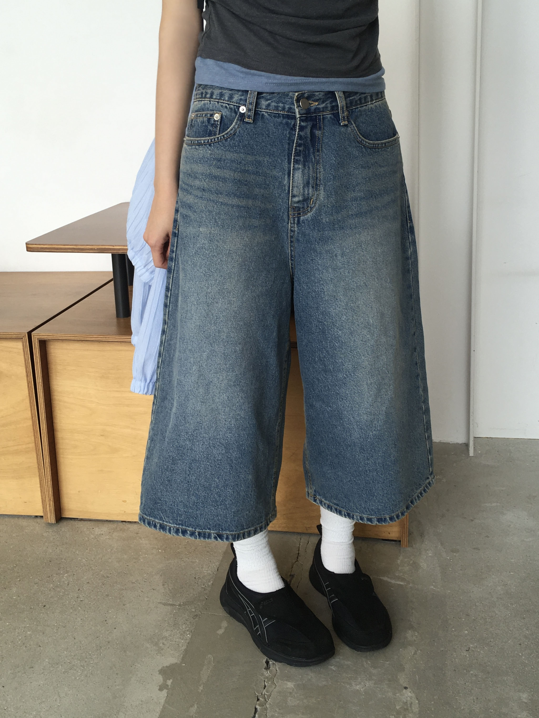 ユニセックス）ウォッシュバミューダパンツ | ファッション通販