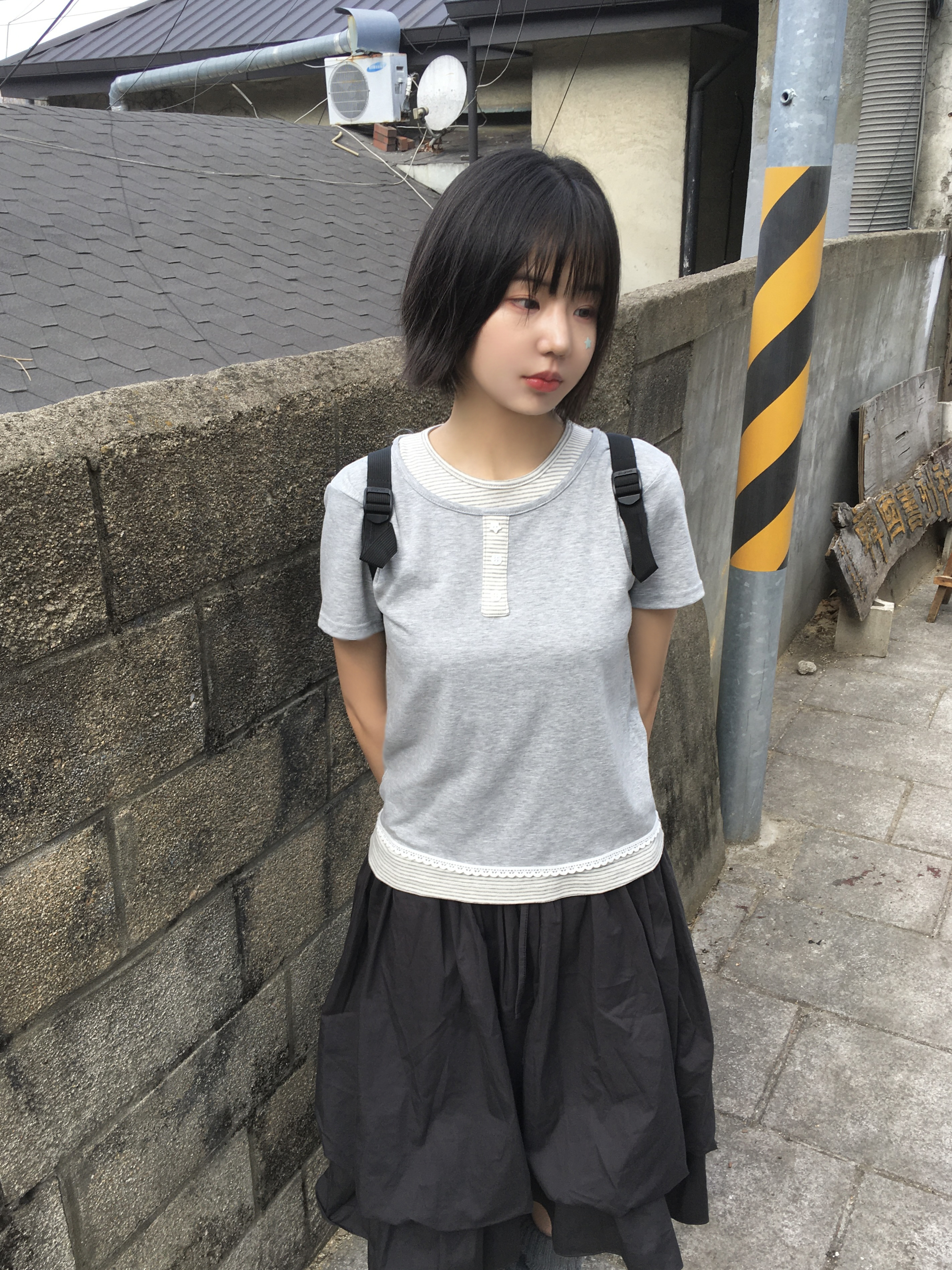2color)ボーダーレイヤード半袖Tシャツ | ファッション通販サイト NUGU