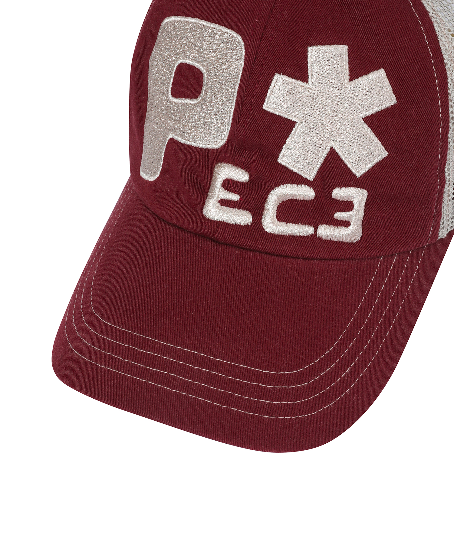 ピースビッグロゴメッシュキャップ[バーガンディ] | ファッション通販