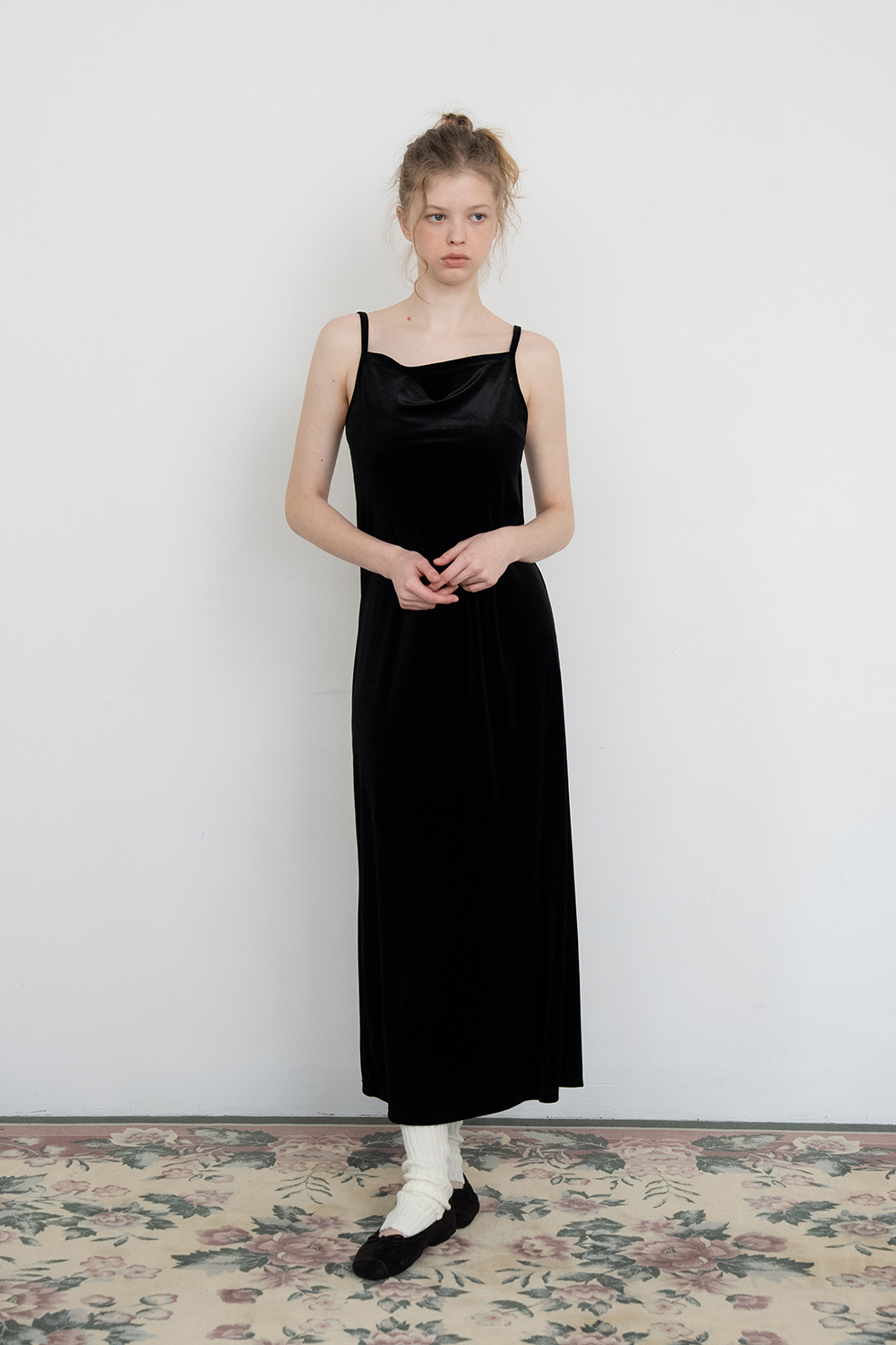 Velvet maxi dress