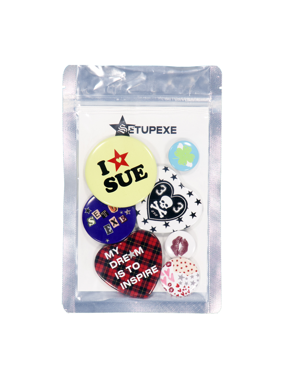 PUNK BUTTON BADGE SET / MULTI