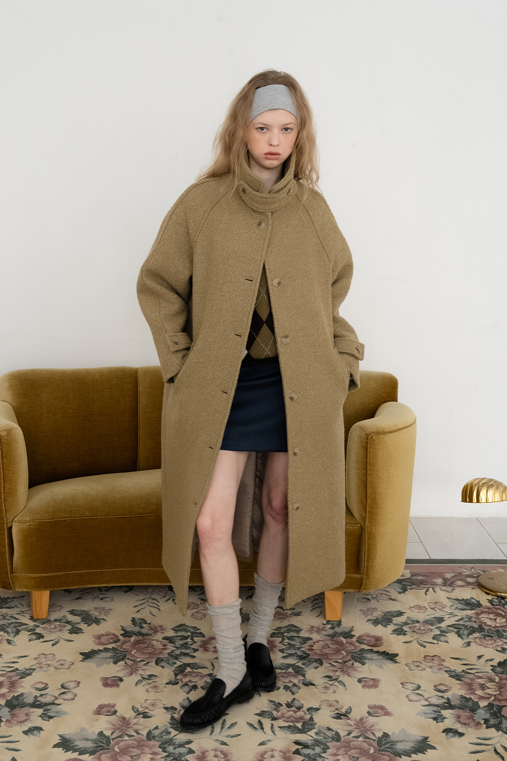 Snug boucle coat_beige