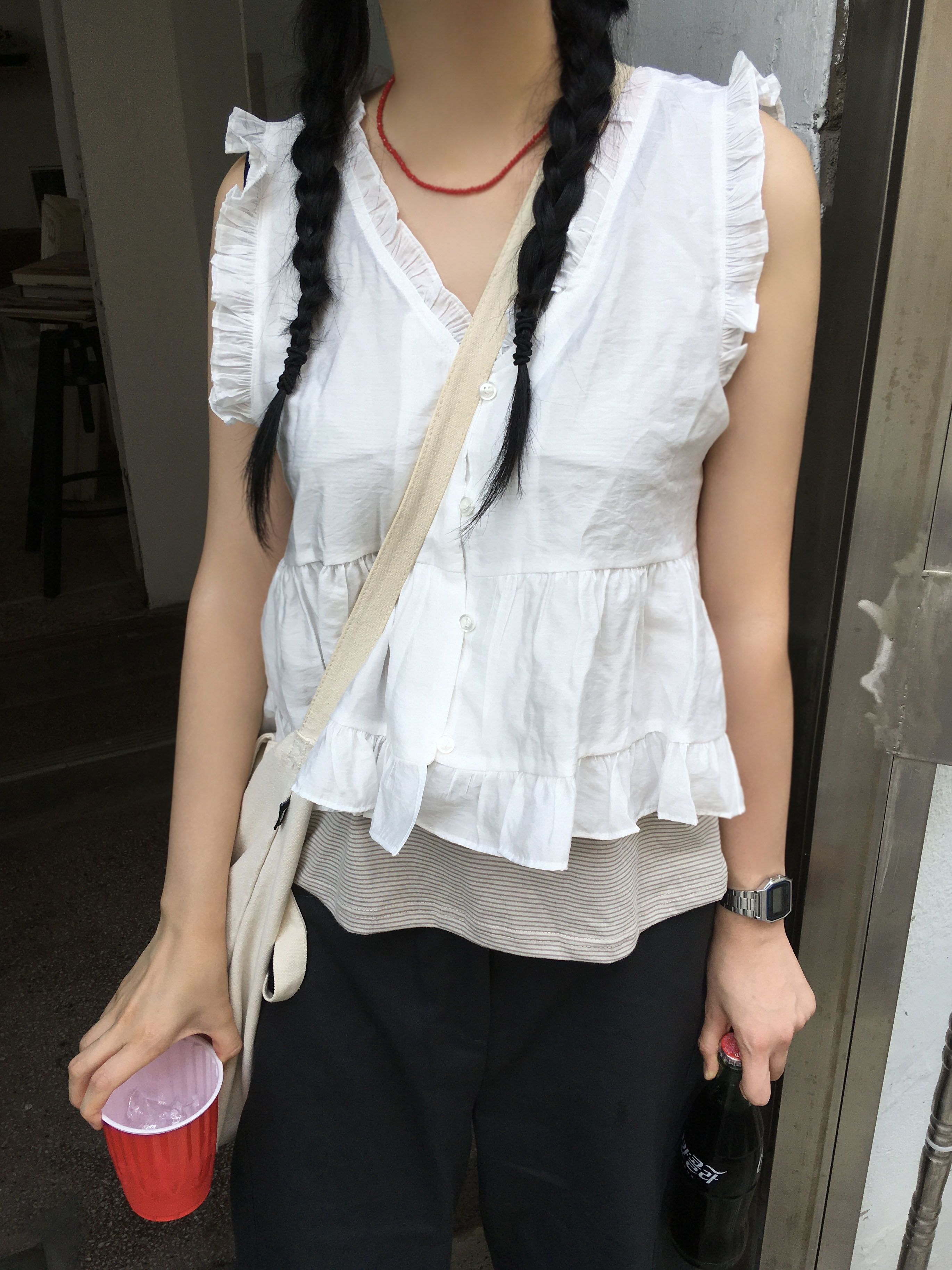 OHGA ノースリーブ　ブラウス OHGA ノースリーブ ブラウス OHGA ノースリーブ ブラウス