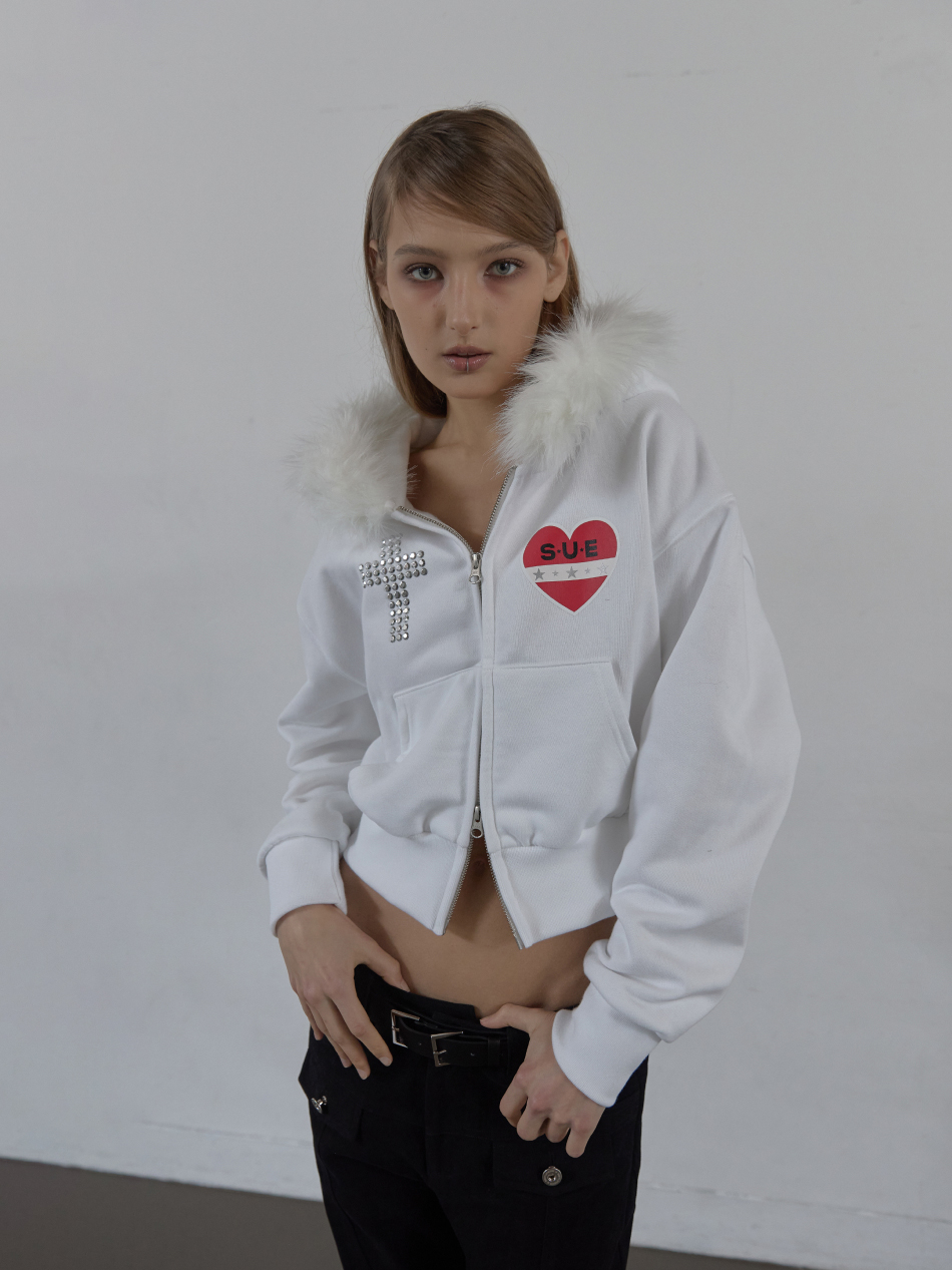 K-POPアイドル着用] I LOVE CAT NOT YOU CAT EAR HOODIE