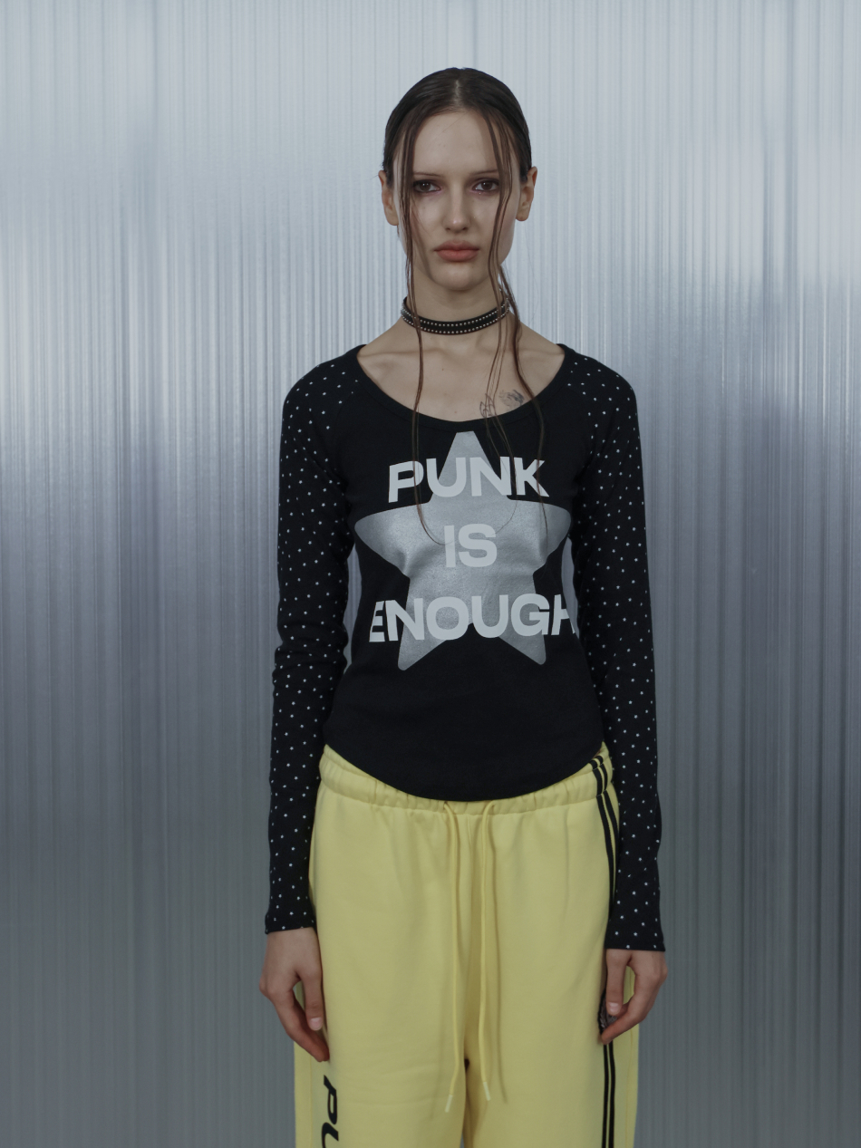 STAR SLEEVE PUNK TOP / BLACK | ファッション通販サイト NUGU