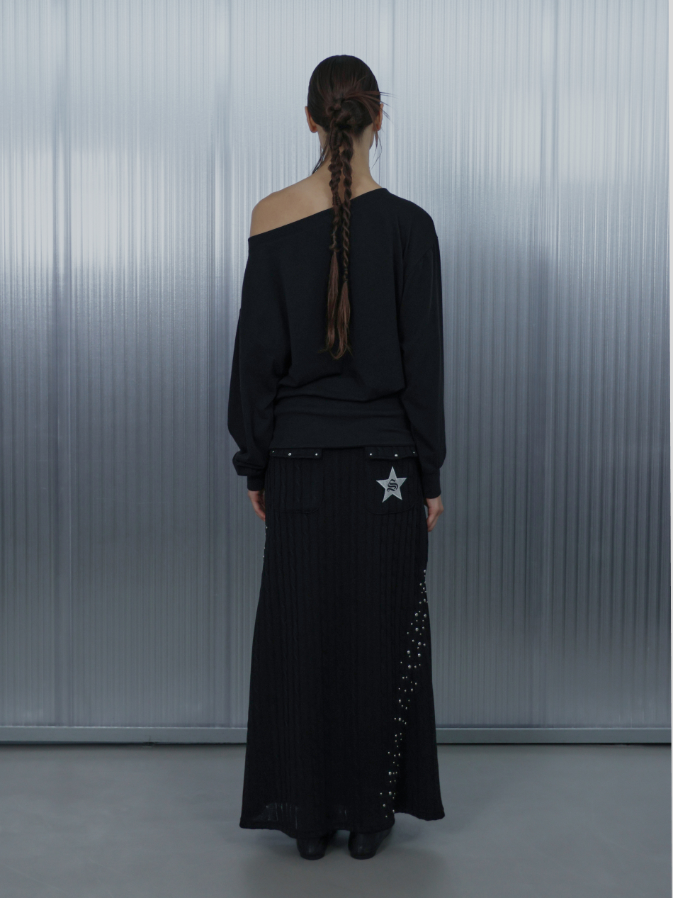 SETUPEXE BOLD LETTERING LOOSE TOP シズニルック BOLD LETTERING LOOSE TOP / BLACK | ファッション通販サイト NUGU