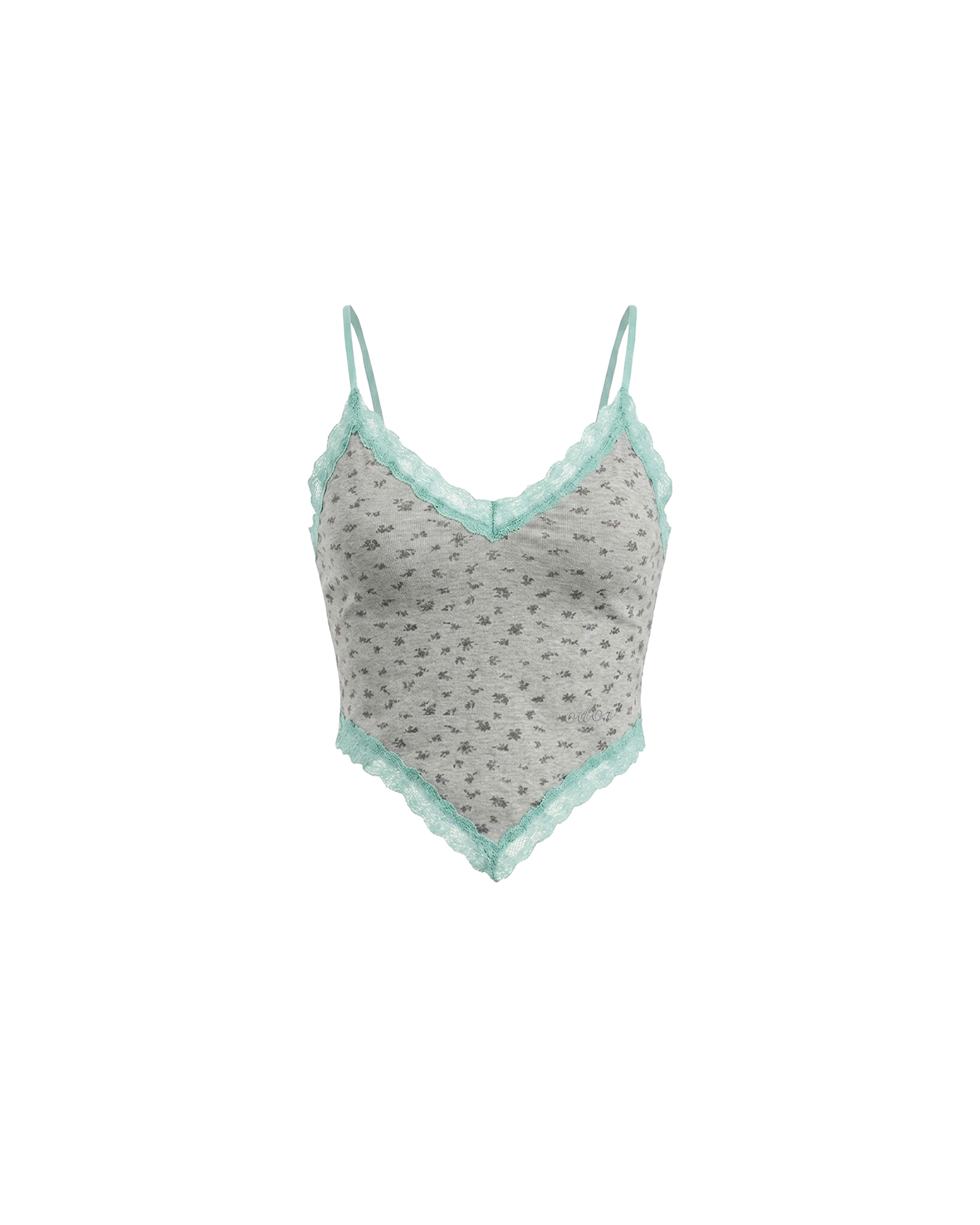 Romance flower sleeveless - Grey