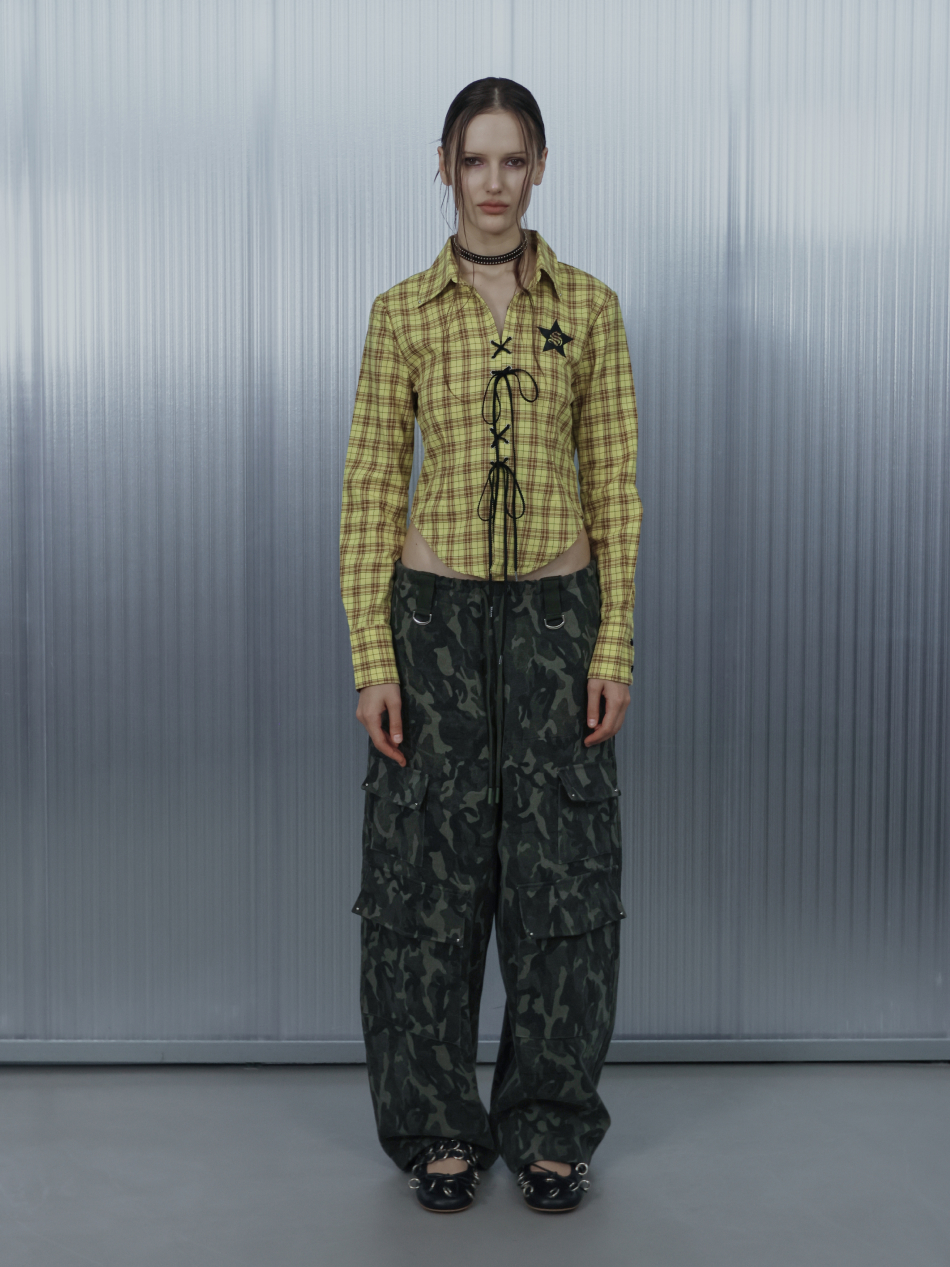 トップス MMAx3ITSUKA Checker Racing Sleeve-less トップス