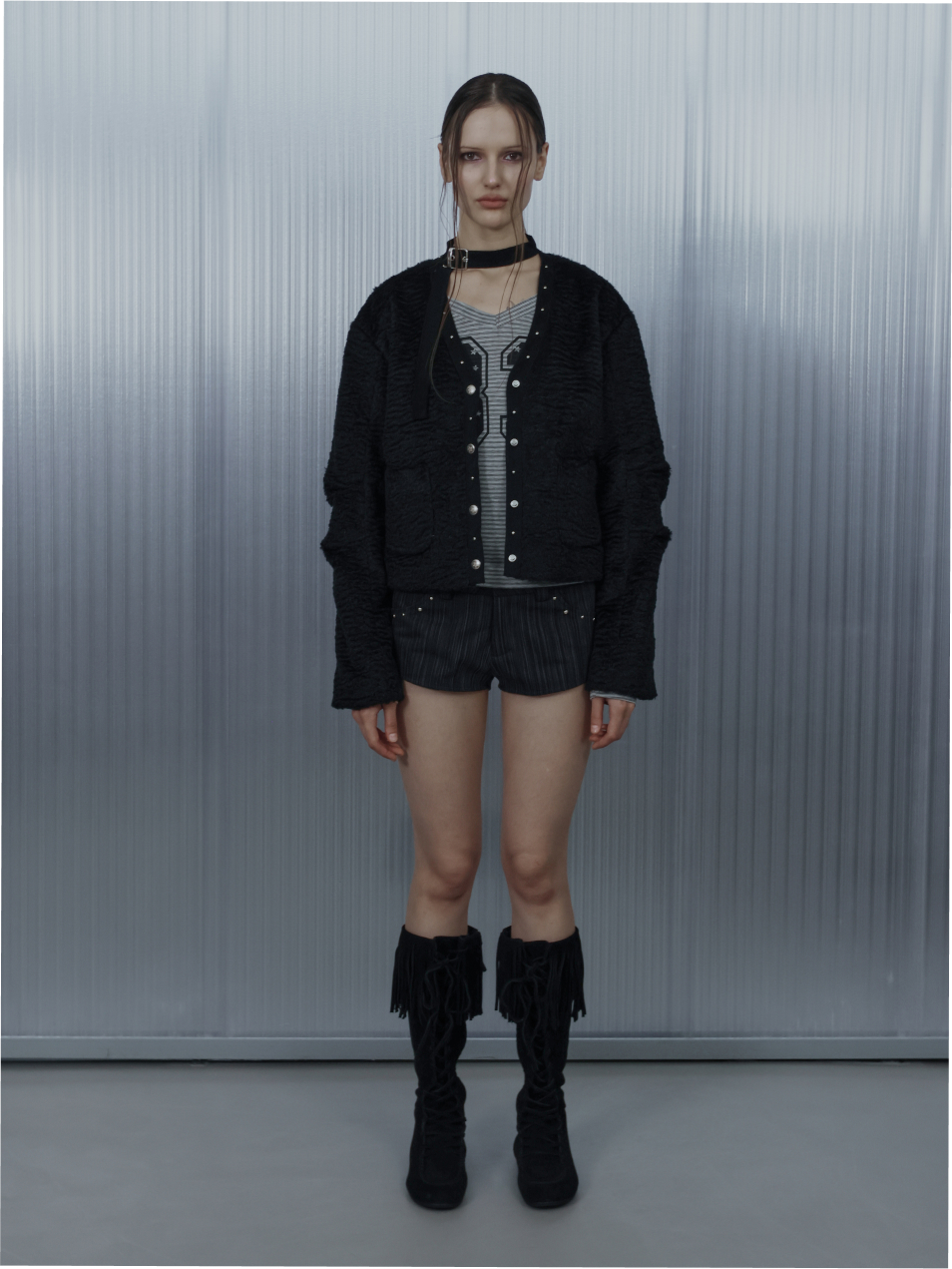 Macuru. ＜H＞SHORT SLEEVE JACKET/ジャケット Macuru. ＜H＞SHORT SLEEVE JACKET/ジャケット SHORT CHOKER JACKET