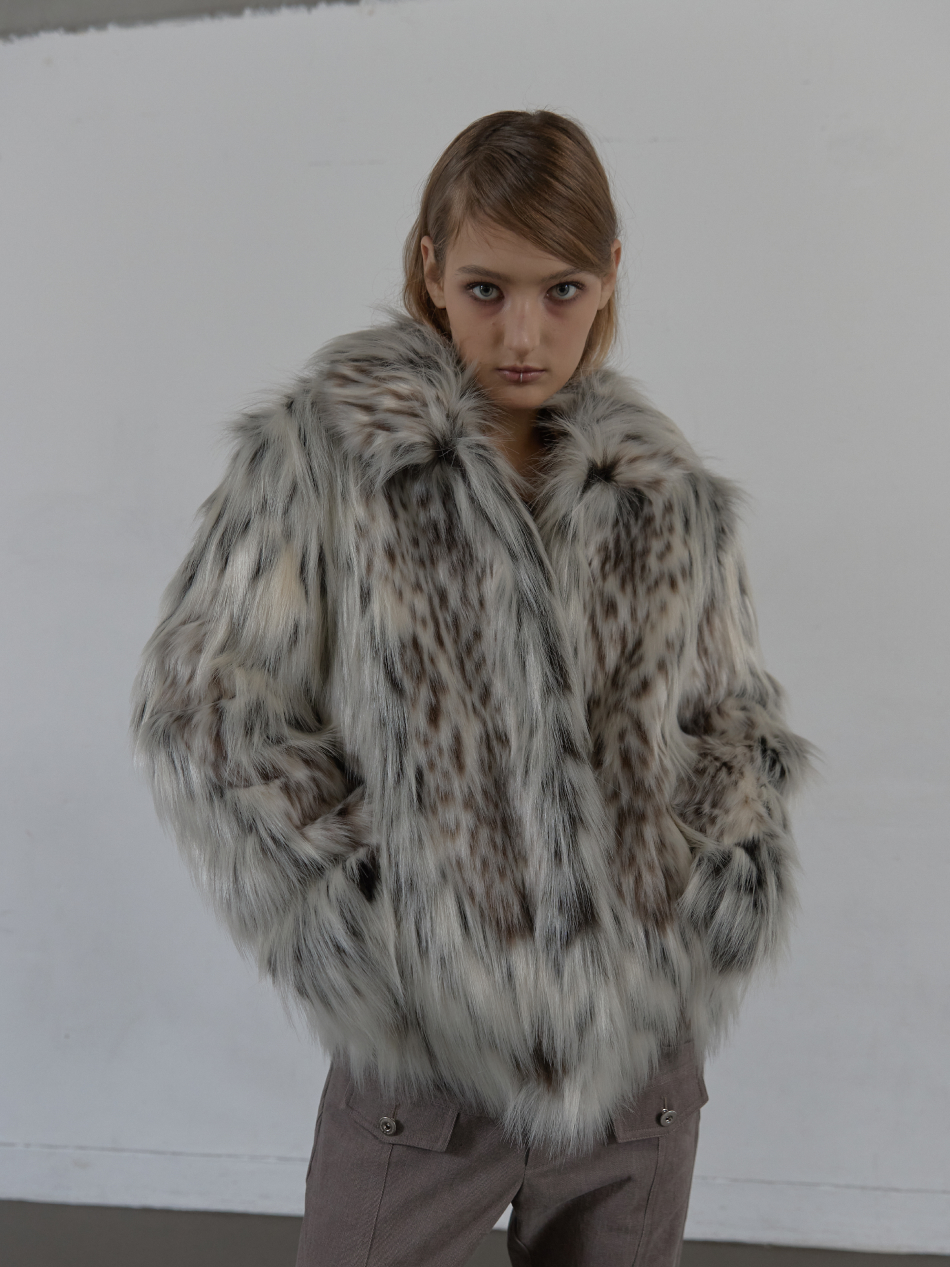 FAUX FUR JACKET / MIX