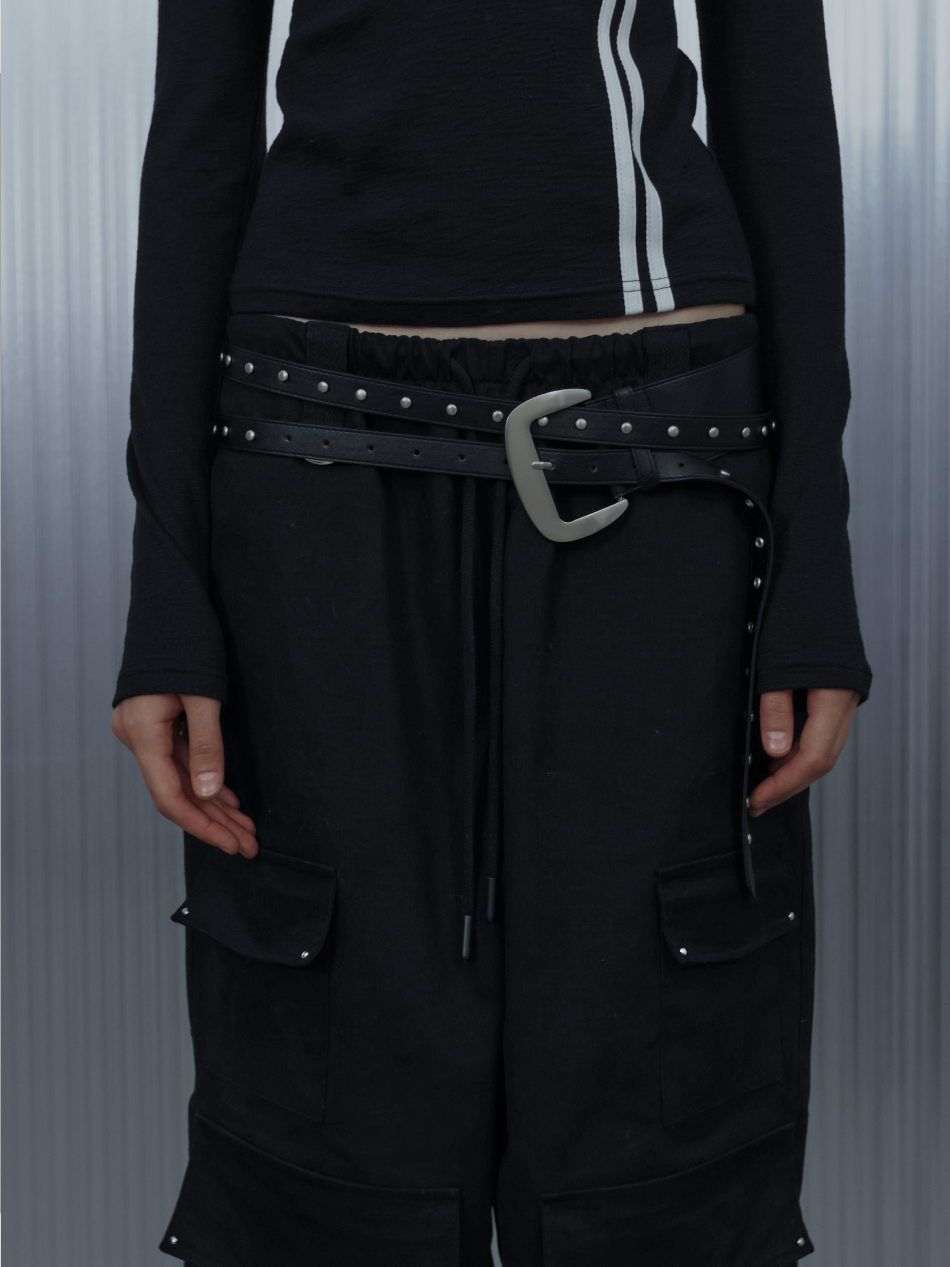 DECRESCENDO LAYERED BELT / BLACK