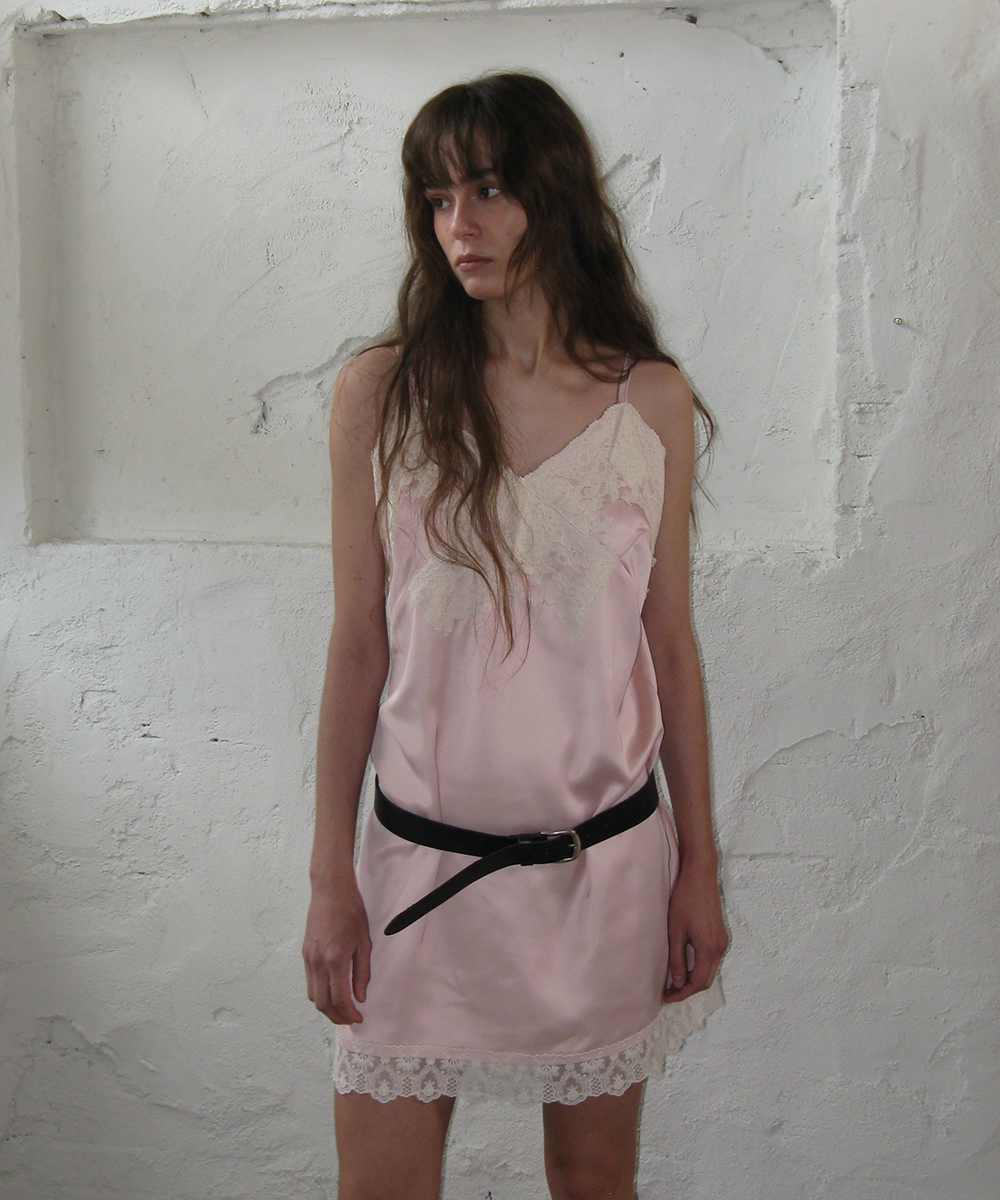 Roa satin dress_pink