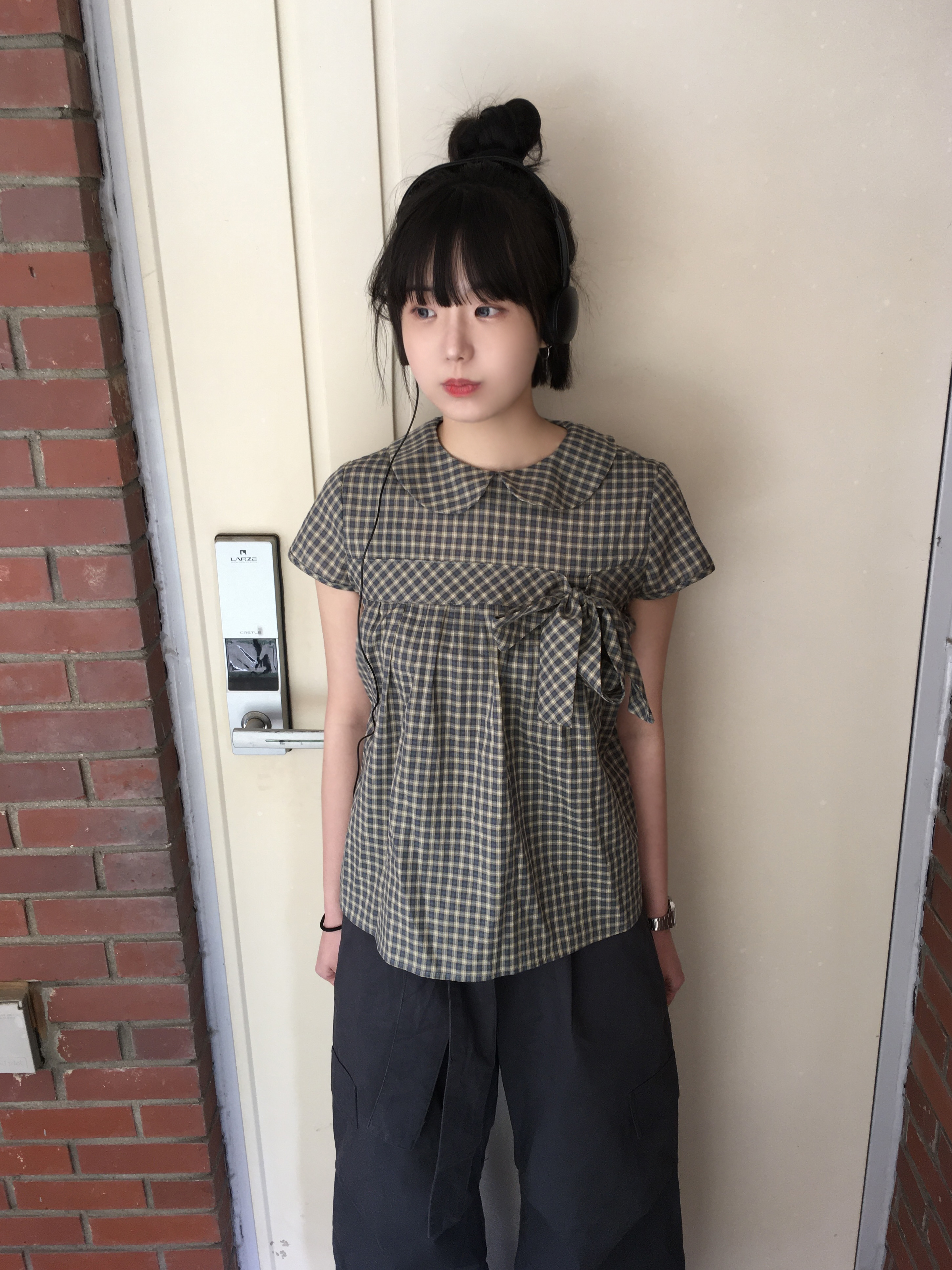 佐藤繊維　FUGA FUGA チェック柄 半袖ブラウス FUGA FUGA（フーガフーガ） – satoseni online store /サトウ