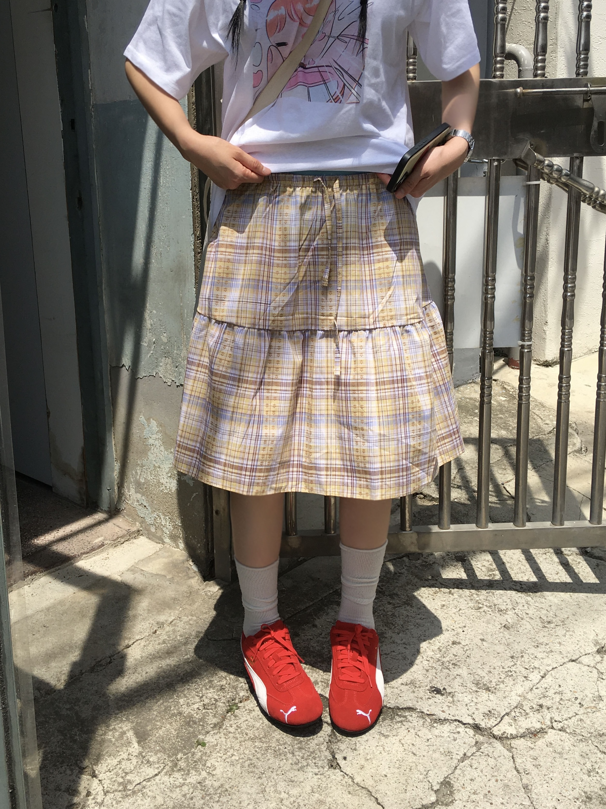 チェックロングスカート | ファッション通販サイト NUGU