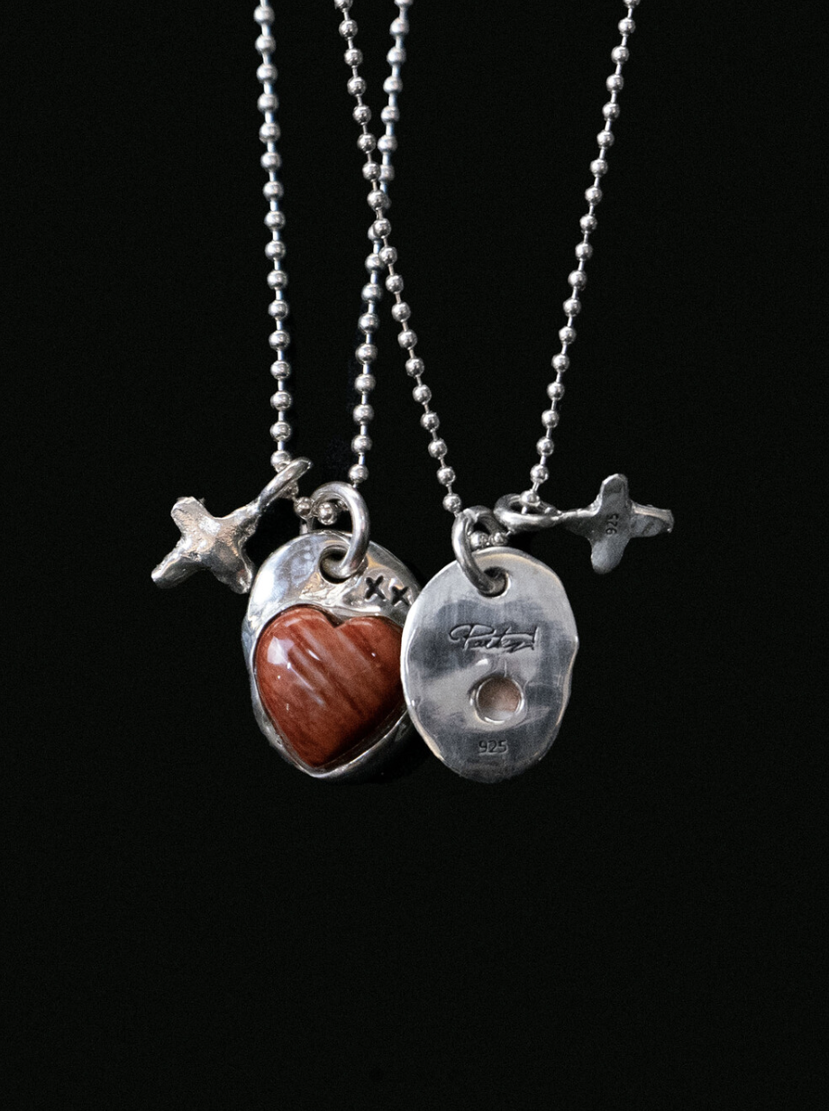 XX Baked Heart Necklace