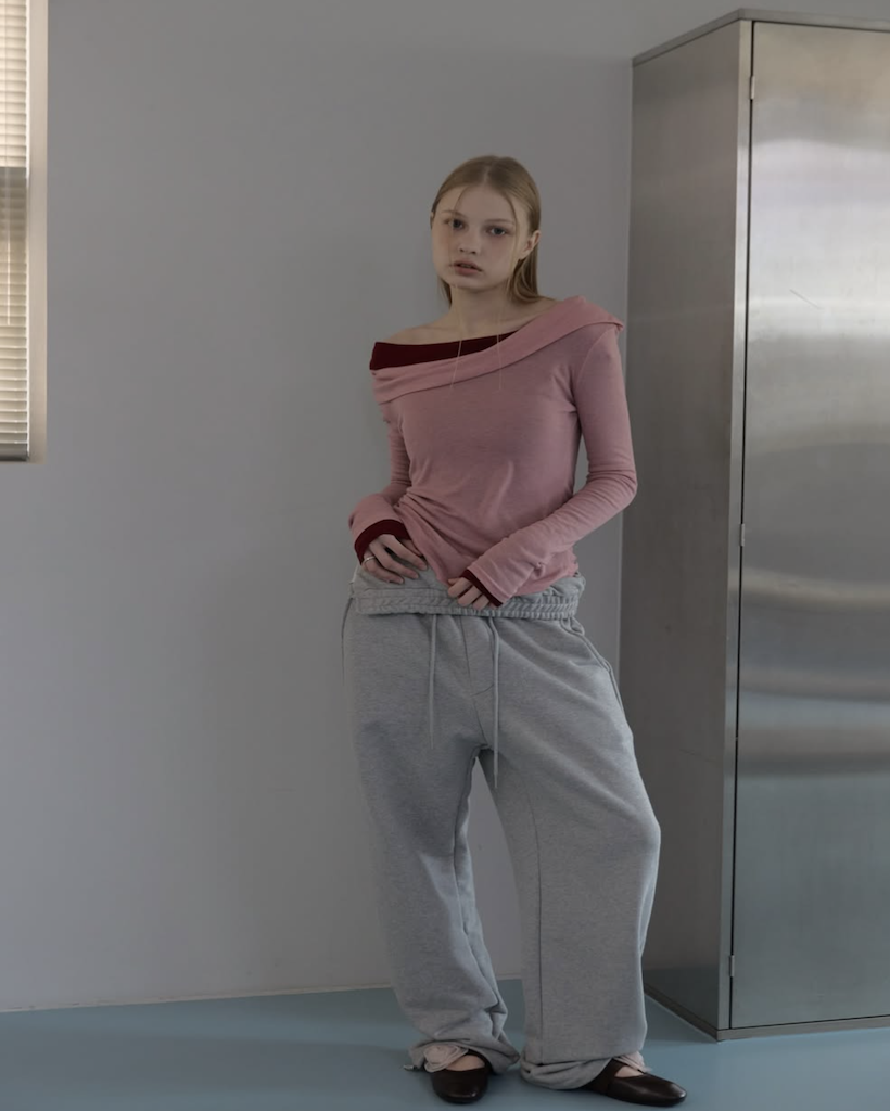 ロールアップウエストワイドラウンジパンツ