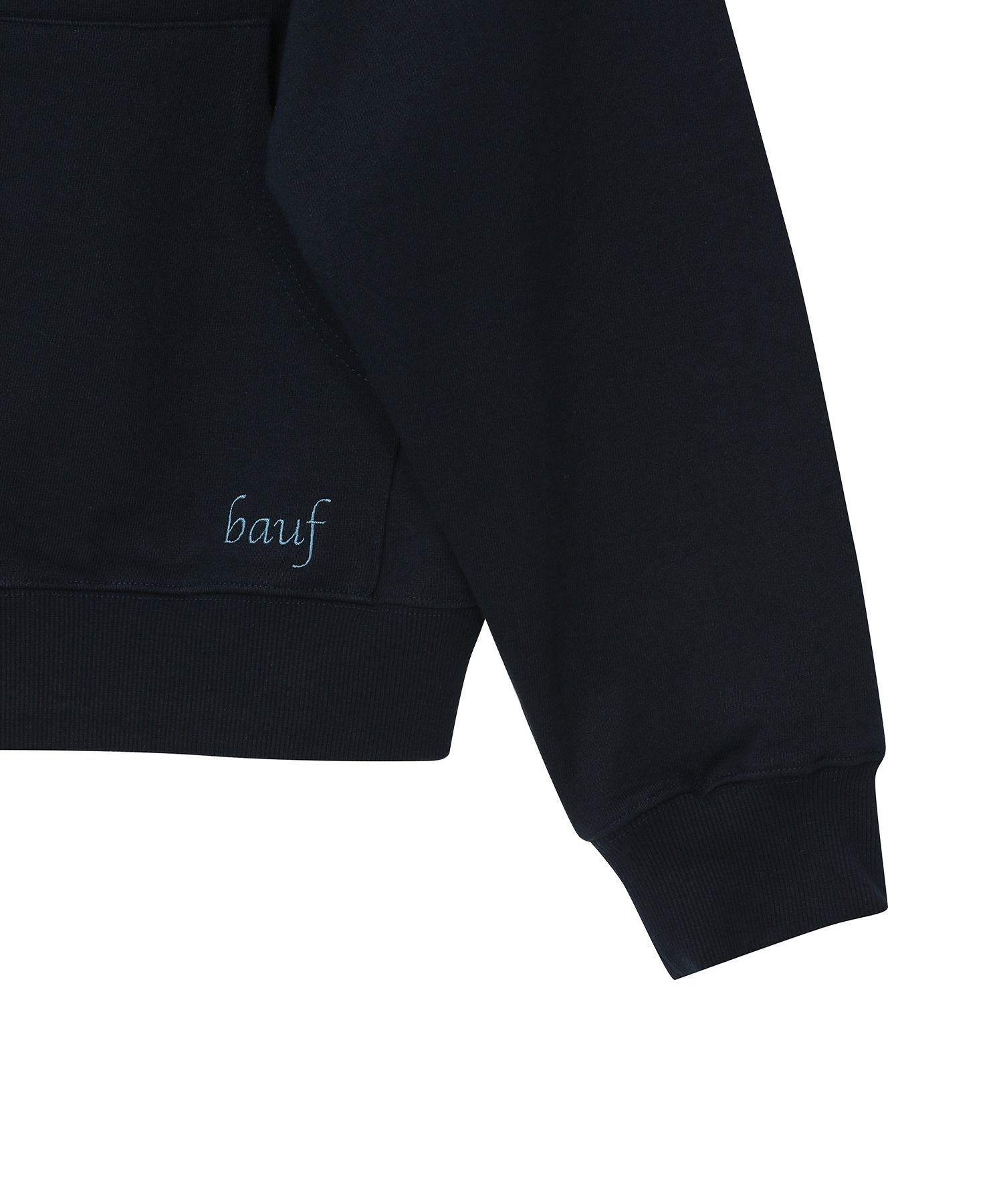 スターシンボルフードハーフジップフードパーカー[ネイビー