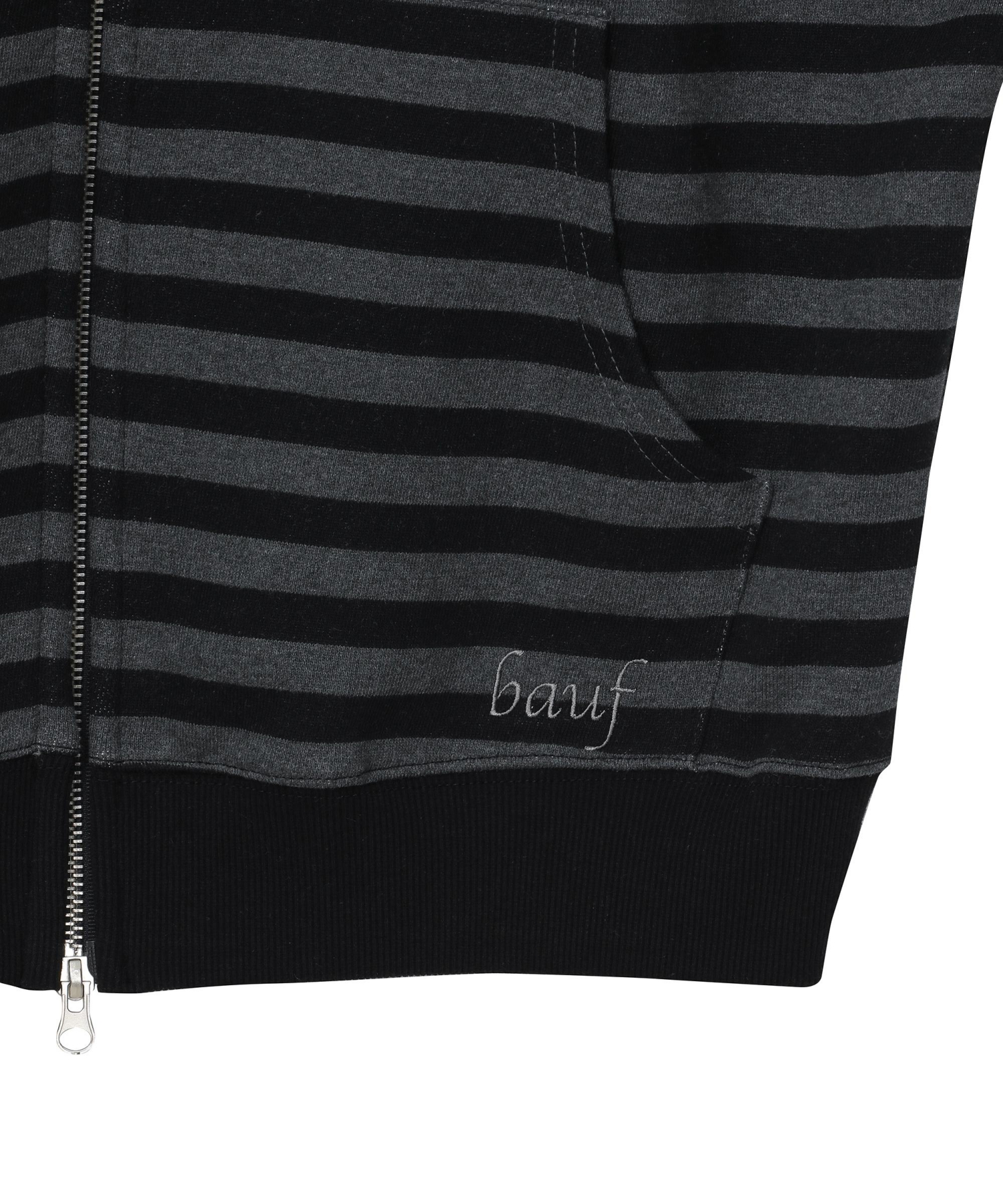 スターシンボルフードハーフジップフードパーカー [ストライプ