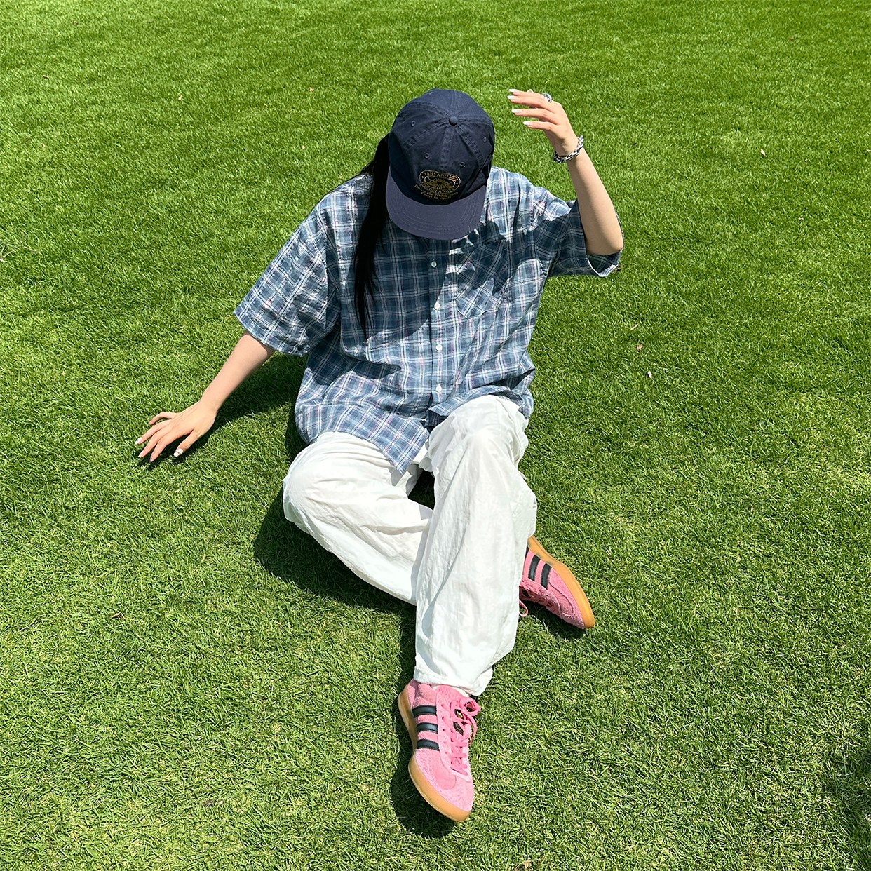 チェックハーフシャツ