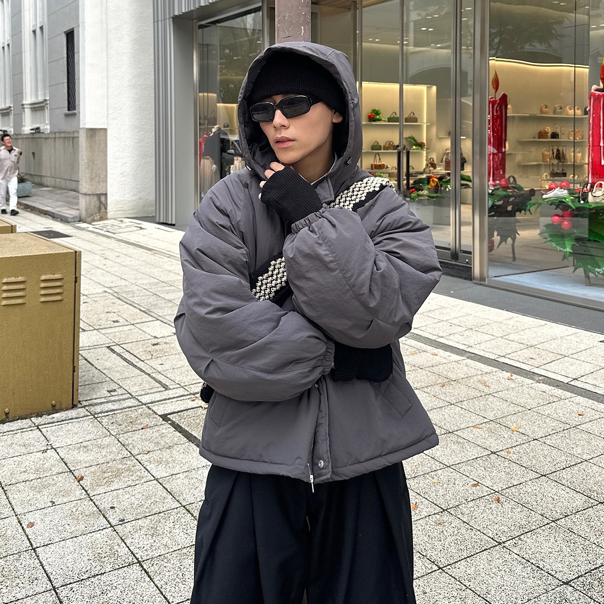 (ユニセックス)  ヘビーフードパーカー