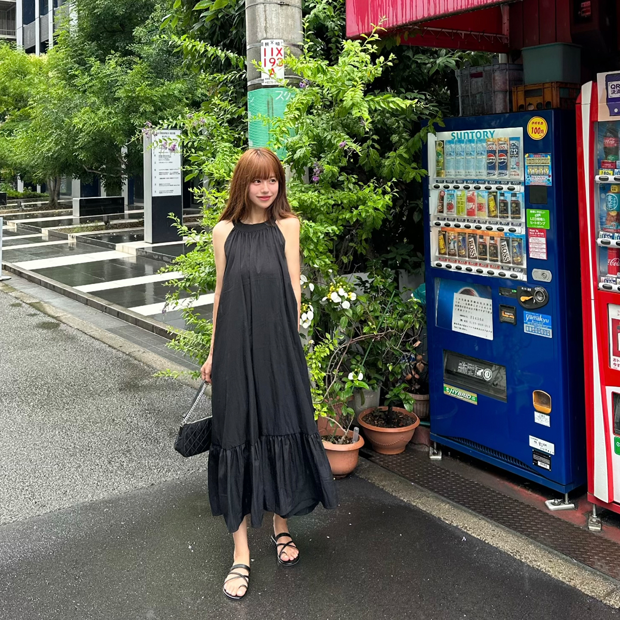 シャーリングプリーツホルターワンピース | ファッション通販