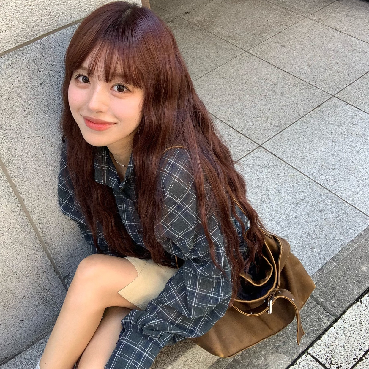 (ユニセックス) チェックボックスシャツ