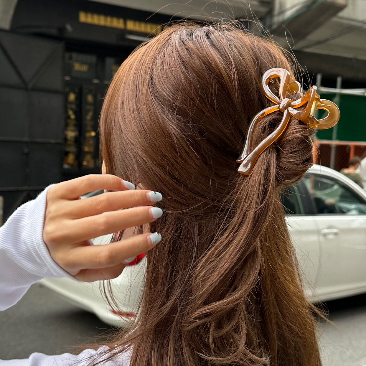 リボンヘアピン