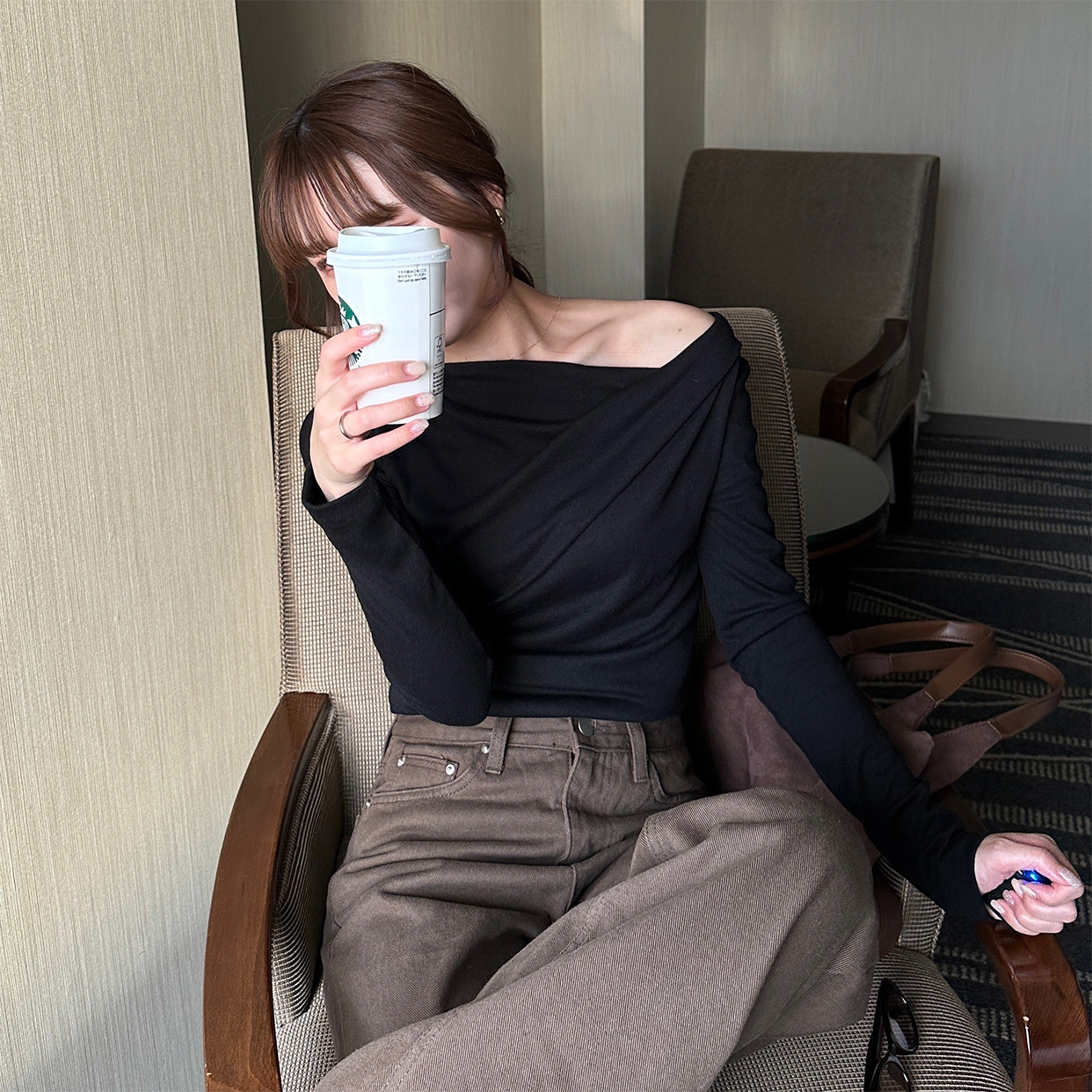 シャーリングTシャツ