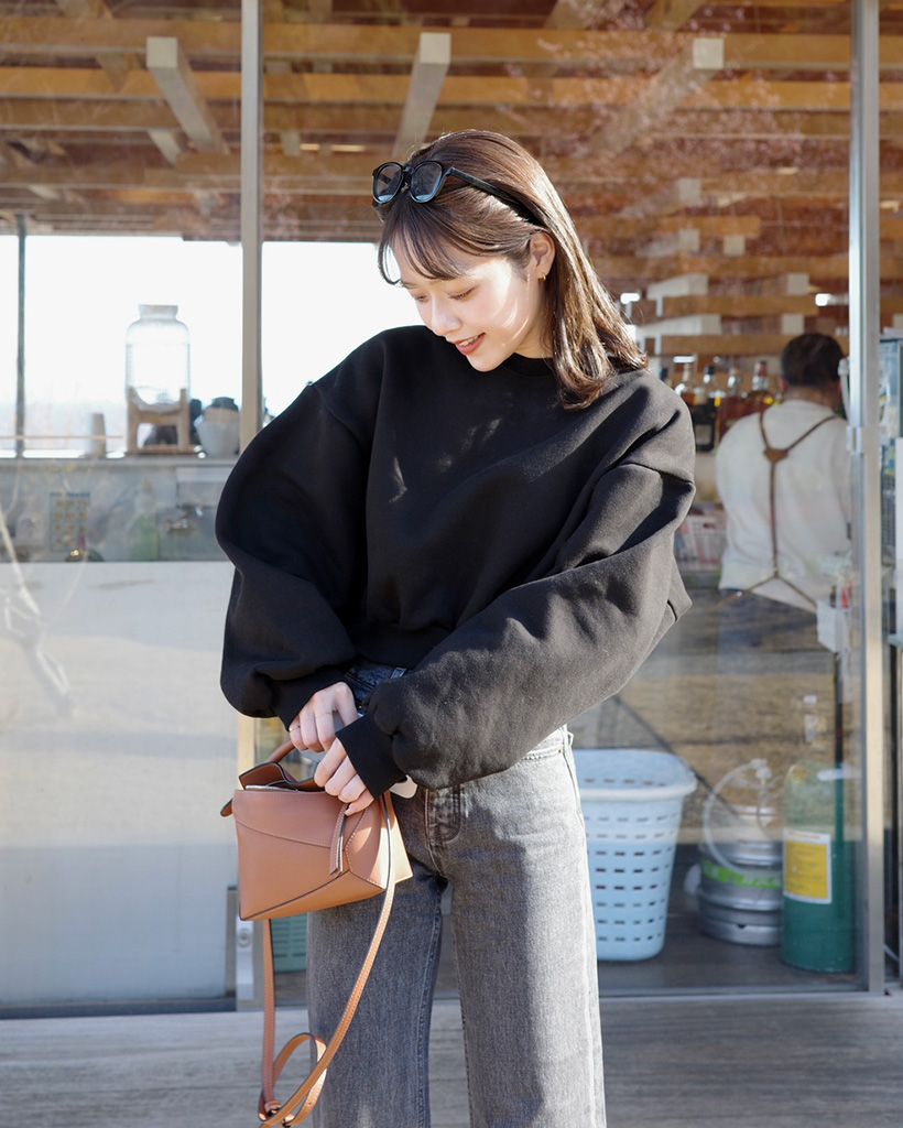 裏起毛ショートスウェット