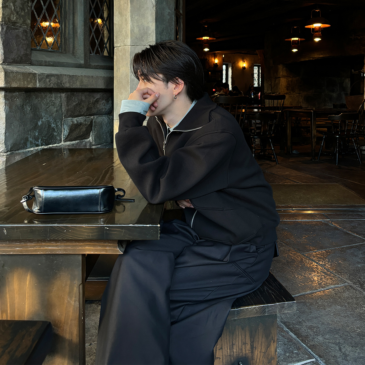 (unisex) エッジカラージップアップ