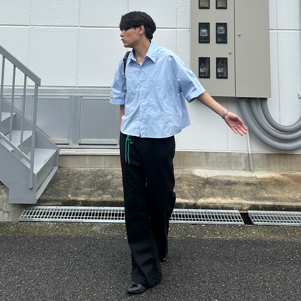 QUELLEDUE フレアパンツ グレー FW24/25 ワイドフレアパンツ | ファッション通販サイト NUGU