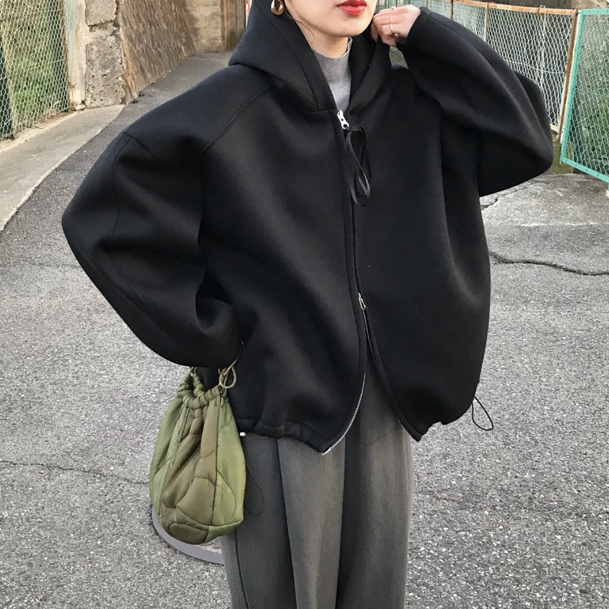 ネオプレンフードジャンパー | ファッション通販サイト NUGU