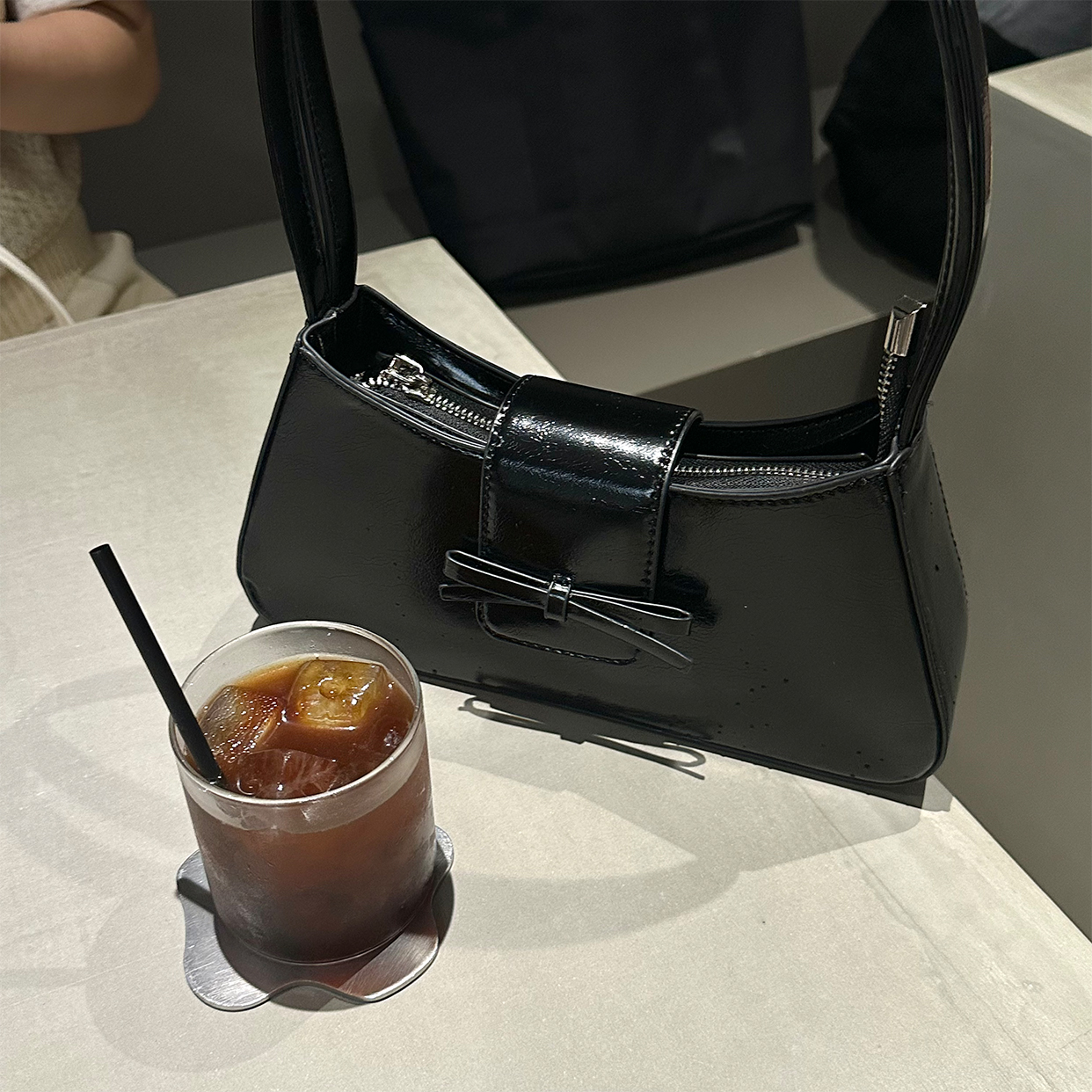 リボンショルダーバッグ サマンサベガ SAMANTHAVEGA キルティングアクセントリボンショルダー