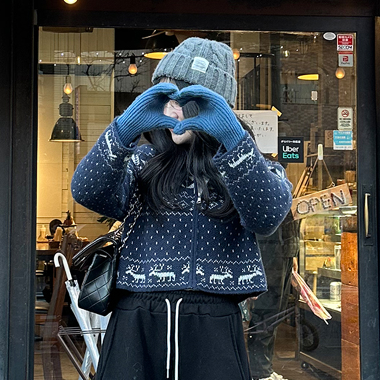 スノーフレークニットカーディガン