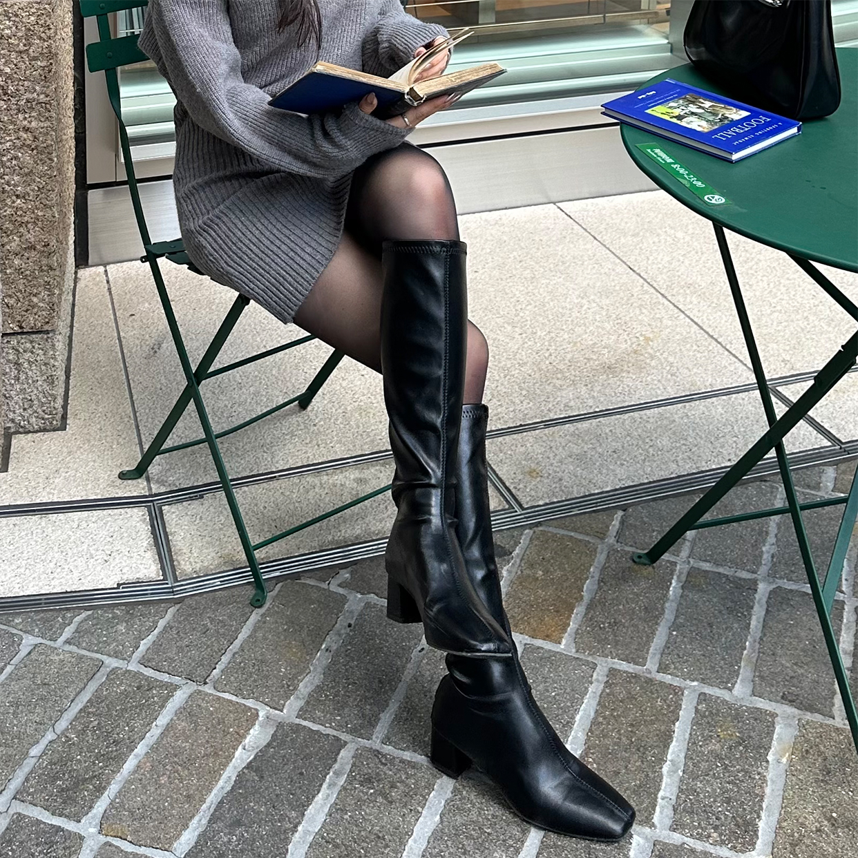 (取寄) ジュルネ コレクション レディース  Journee Collection women Breckley Black スパンデイリーロングブーツ | ファッション通販サイト NUGU