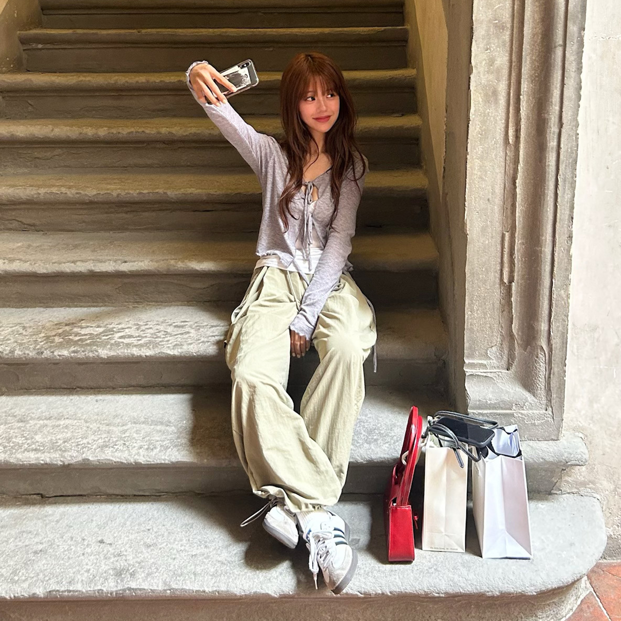 シアーリボンカーディガン