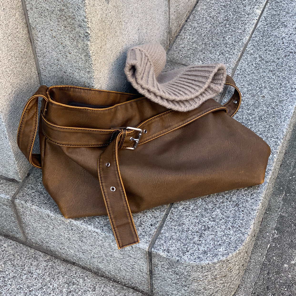 ヴィンテージベルトショルダーバッグ