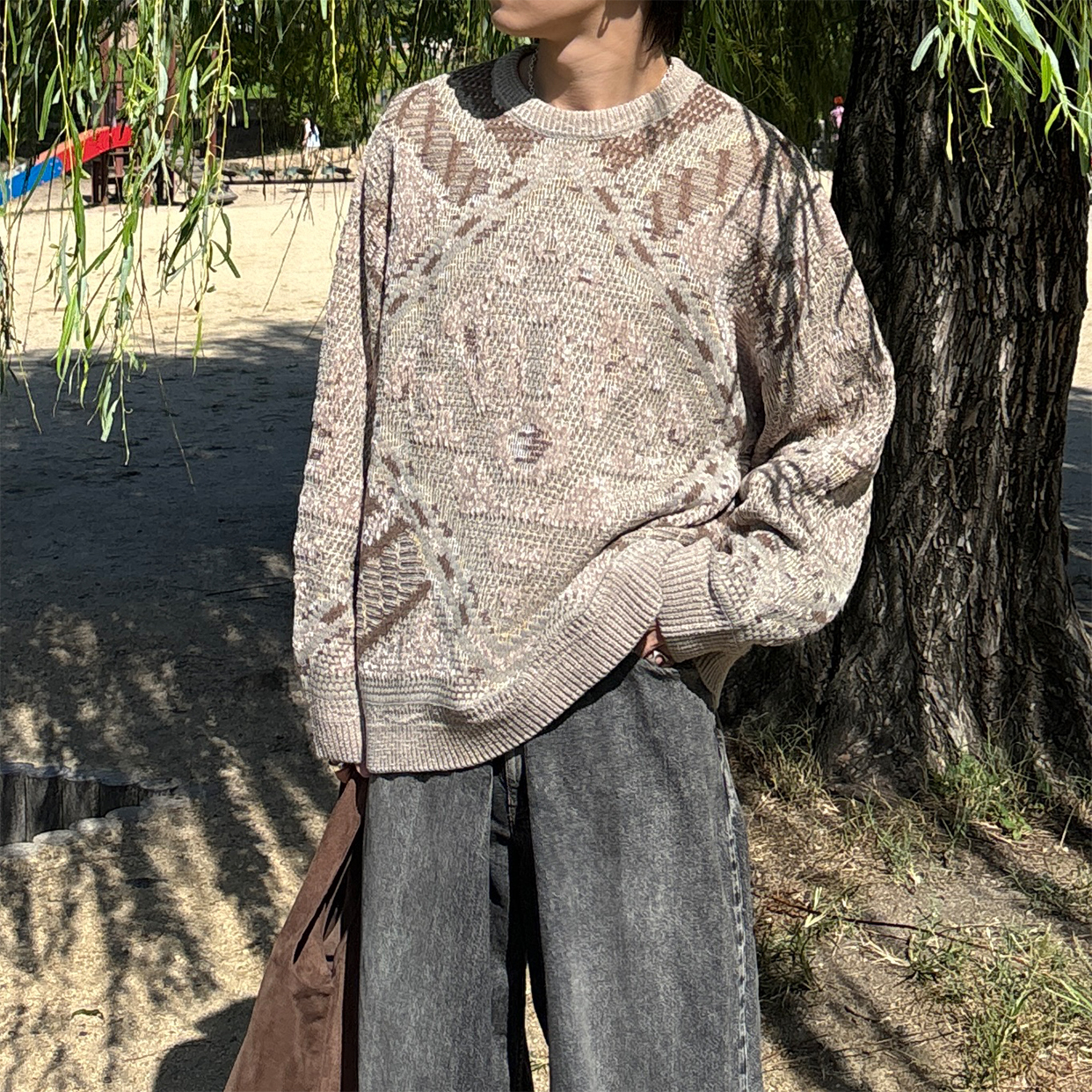 総柄ツイルジップパーカー | ファッション通販サイト NUGU