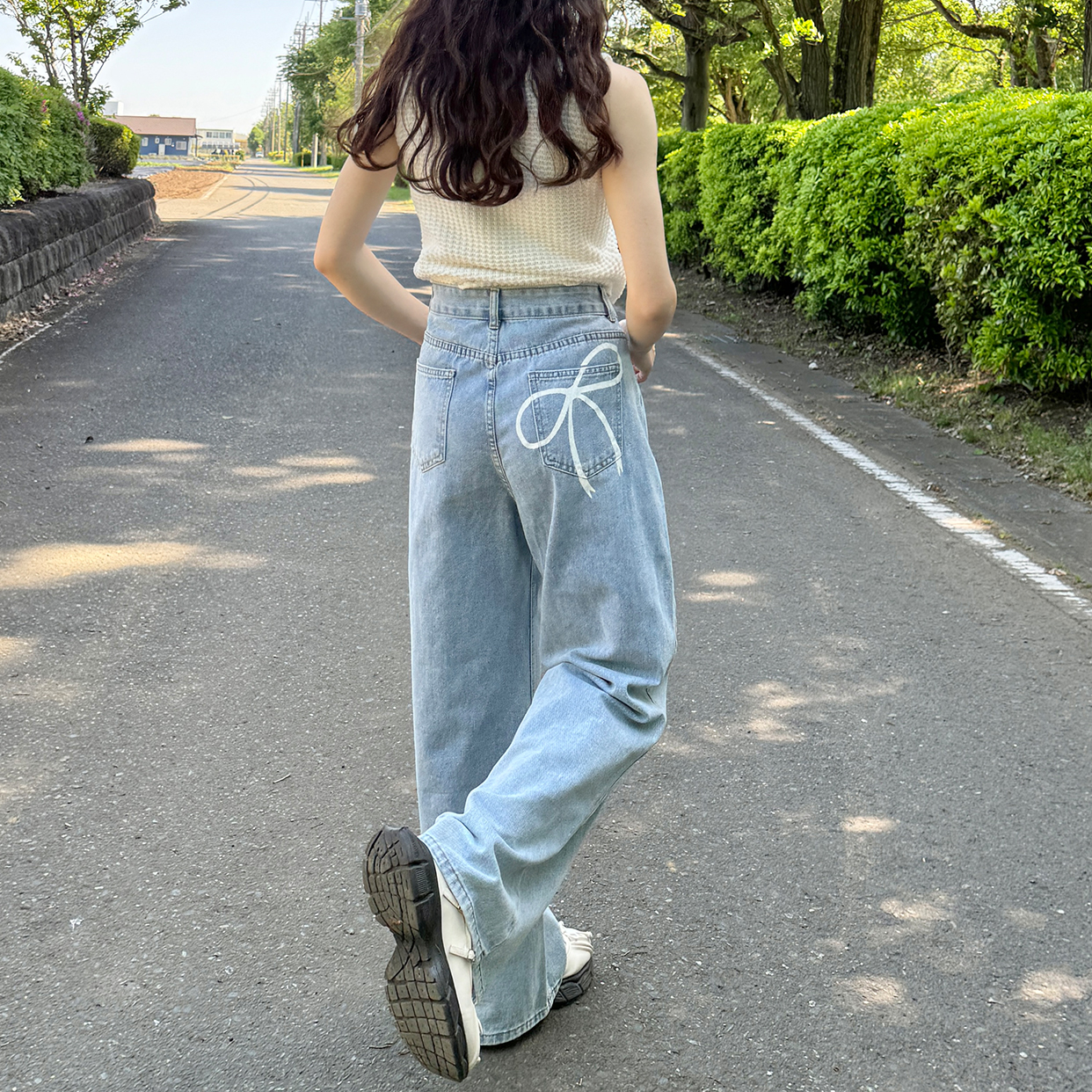 バックリボンデニム | ファッション通販サイト NUGU