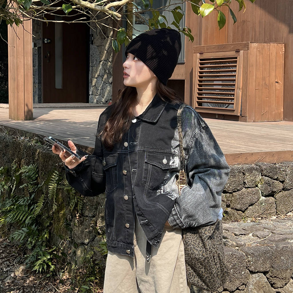 （ユニセックス）カラーリングデニムジャケット