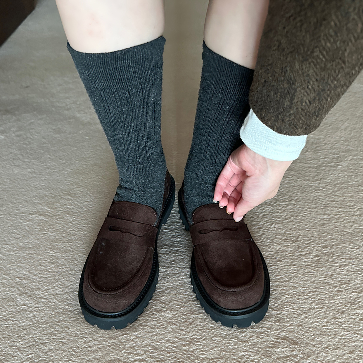 スエードクラシックローファー