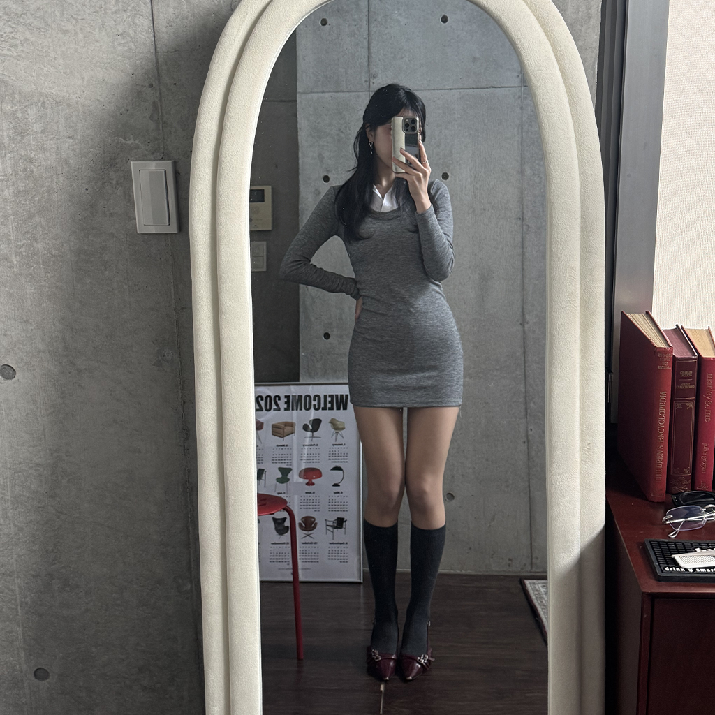 タイトミニワンピース ダーリッチ Darich シャツドッキングタイトミニワンピース