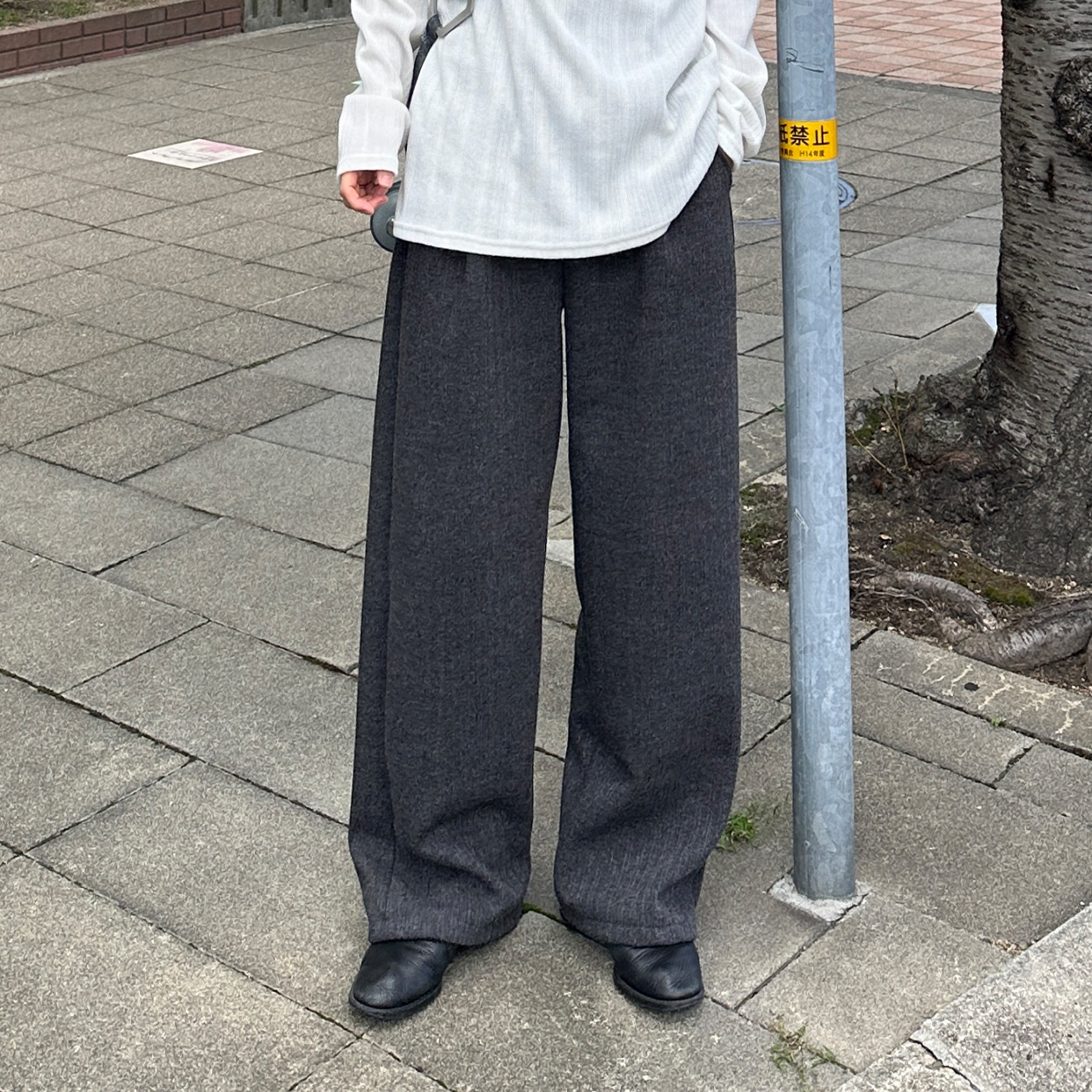 (ユニセックス) スコッチフリースニットパンツ