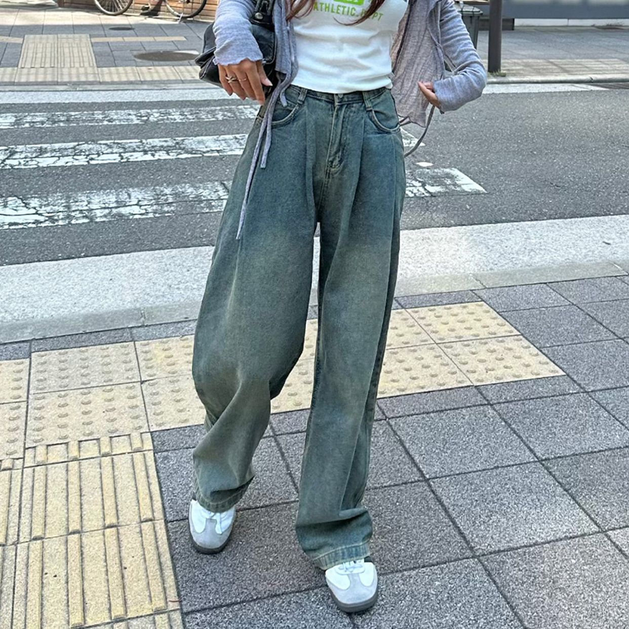 Style boat Marketデニム風 ハイウエスト ヨガパンツ S Style boat Marketデニム風 ハイウエスト ヨガパンツ S Style