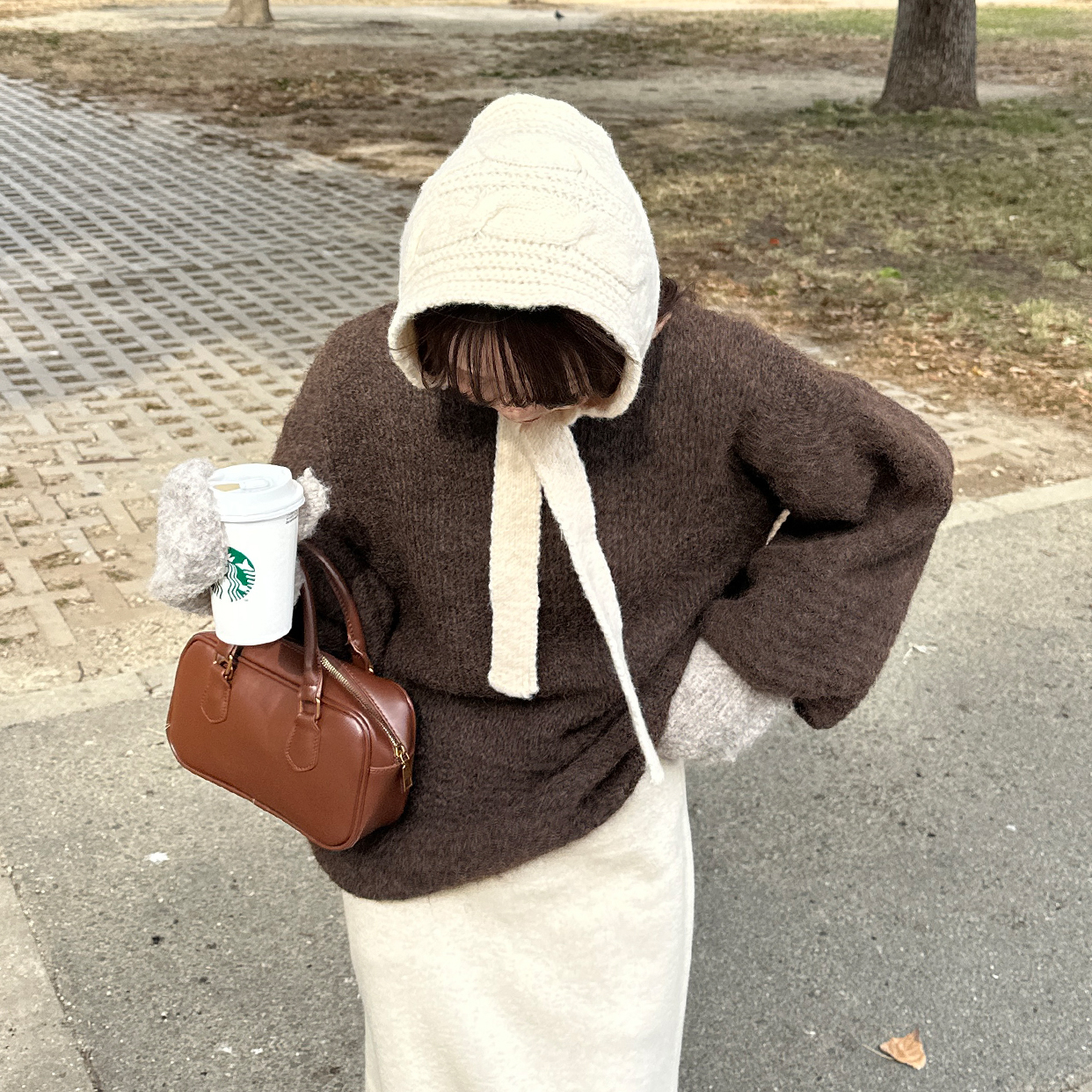 オーバーサイズフィットニットウェア